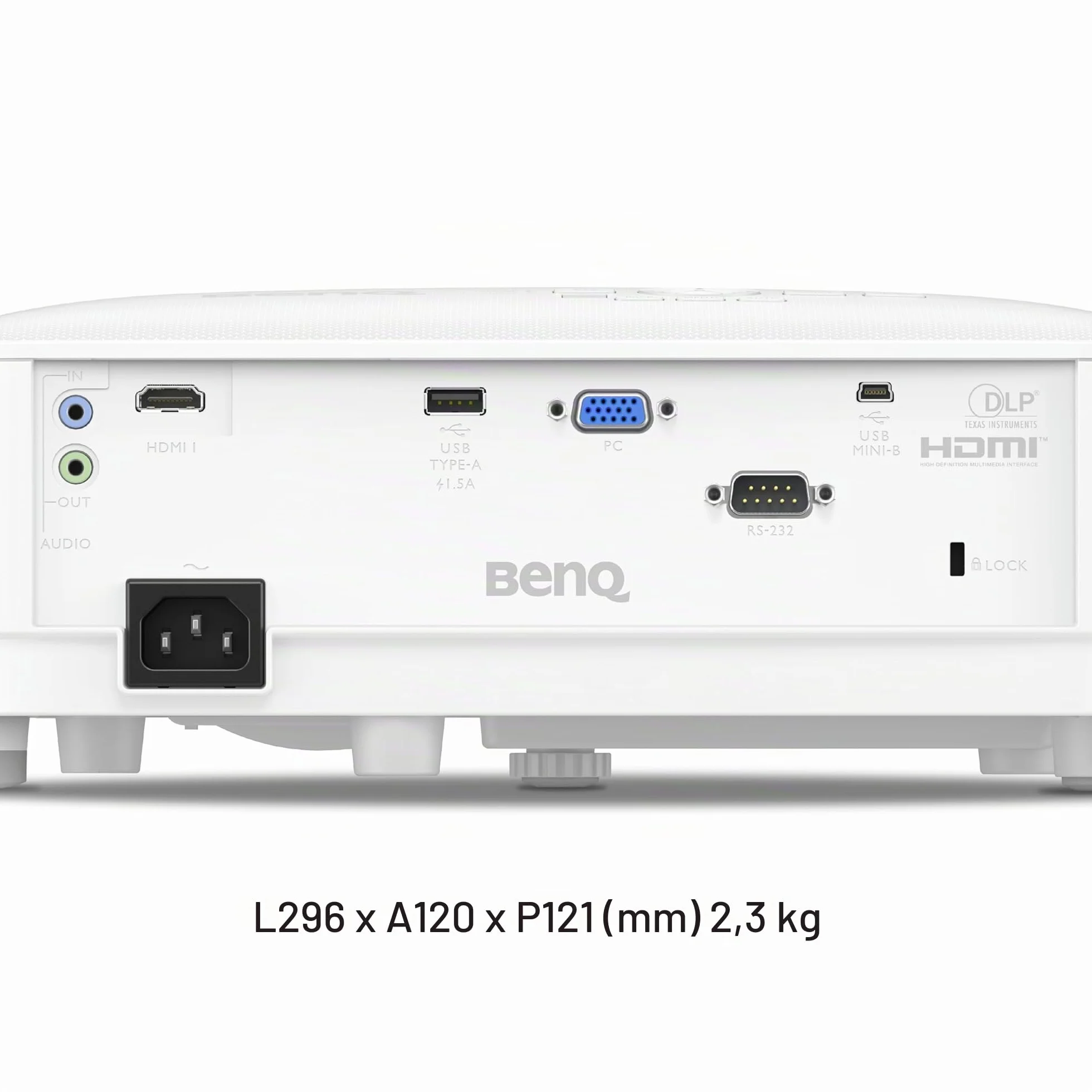 Proiettore BenQ MW560C WXGA Business, DLP, 4.000 lumen, contrasto 20.000:1, HDMI/VGA, correzione trapezoidale automatica, configurazione semplice, tecnologia SmartEco