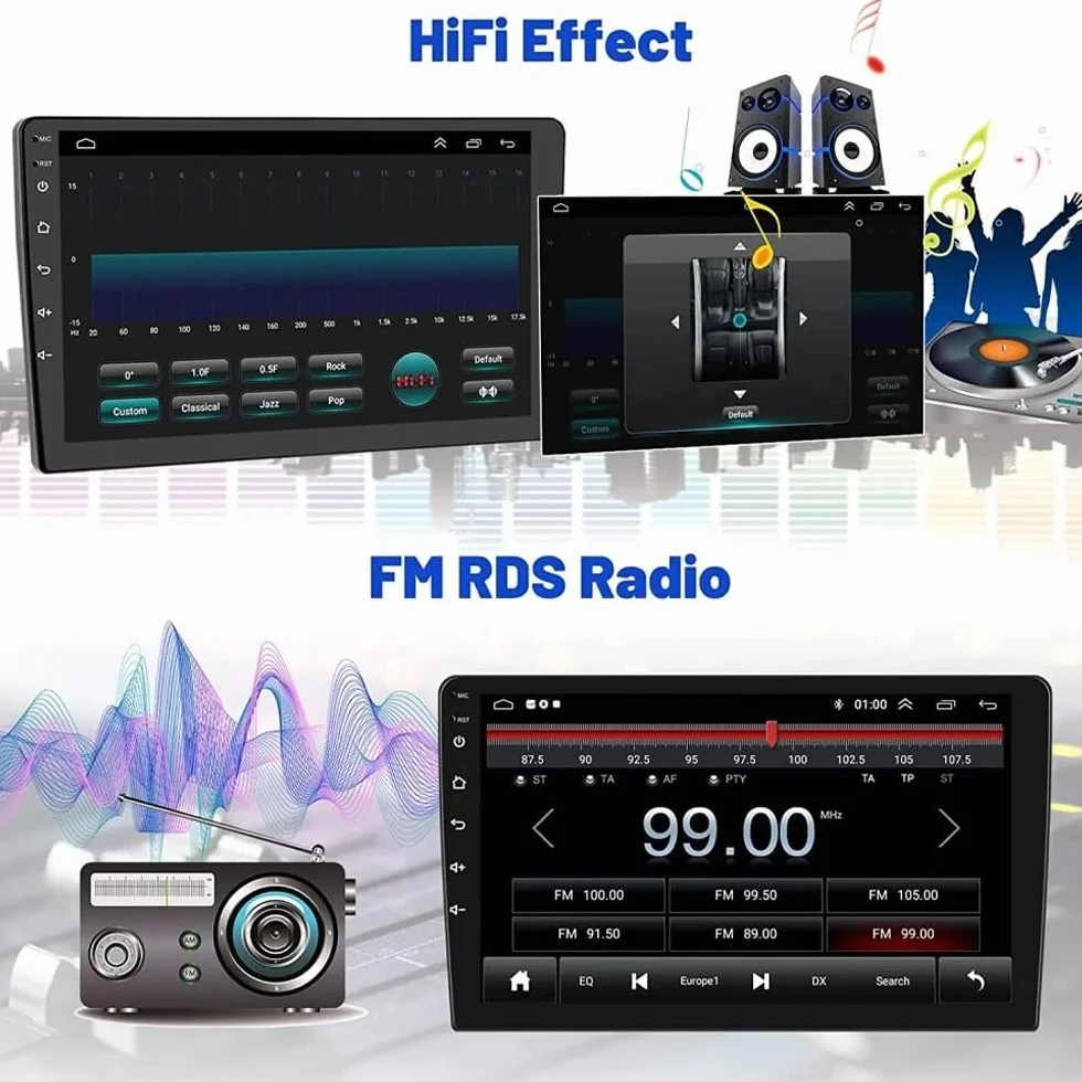 4+64G Android 13 Autoradio per Mercedes Smart Forfour Fortwo 453 2014-2022, 9 pollici Wireless Touch Screen Radio Fortwo 453 Bluetooth Carplay Android Auto 2 Din Radio con telecamera posteriore