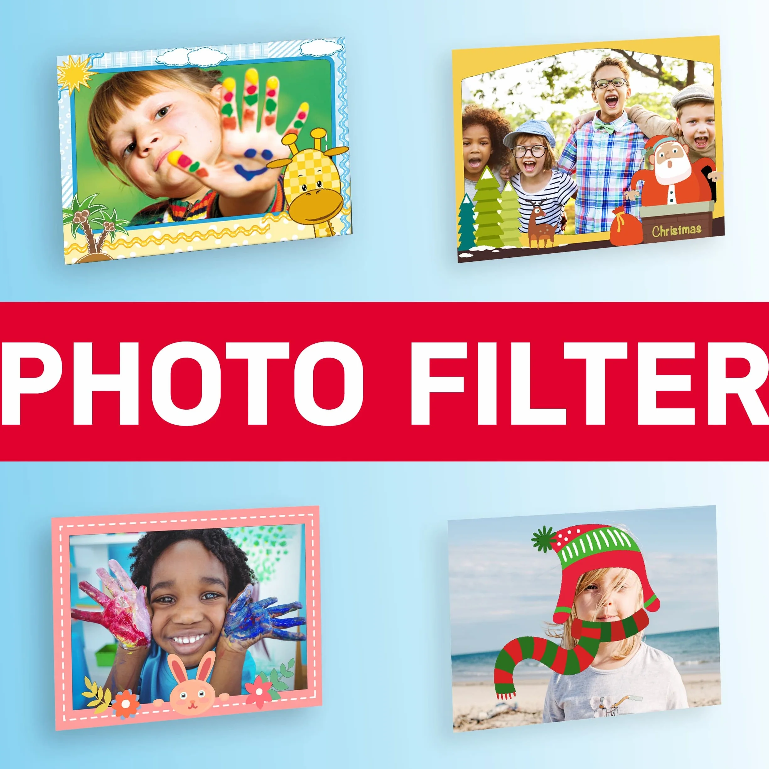 AGFAPHOTO Realikids Instant Cam Bleu - Appareil Photo pour Enfant