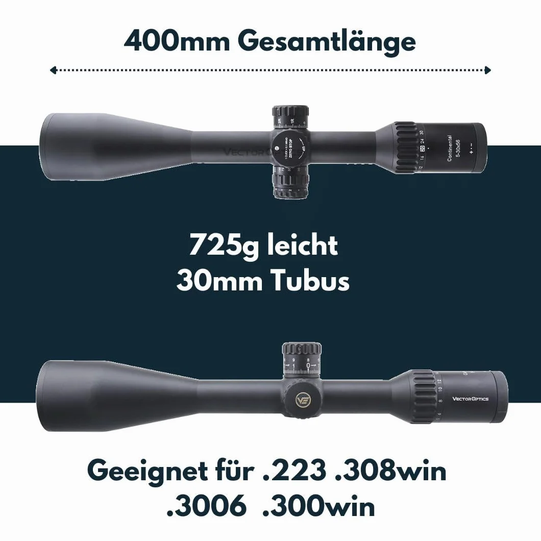 Vector Optics SCOL-47 Continental x6 5-30x56 SFP ARI Cannocchiale per fucile ad aria compressa caccia airsoft