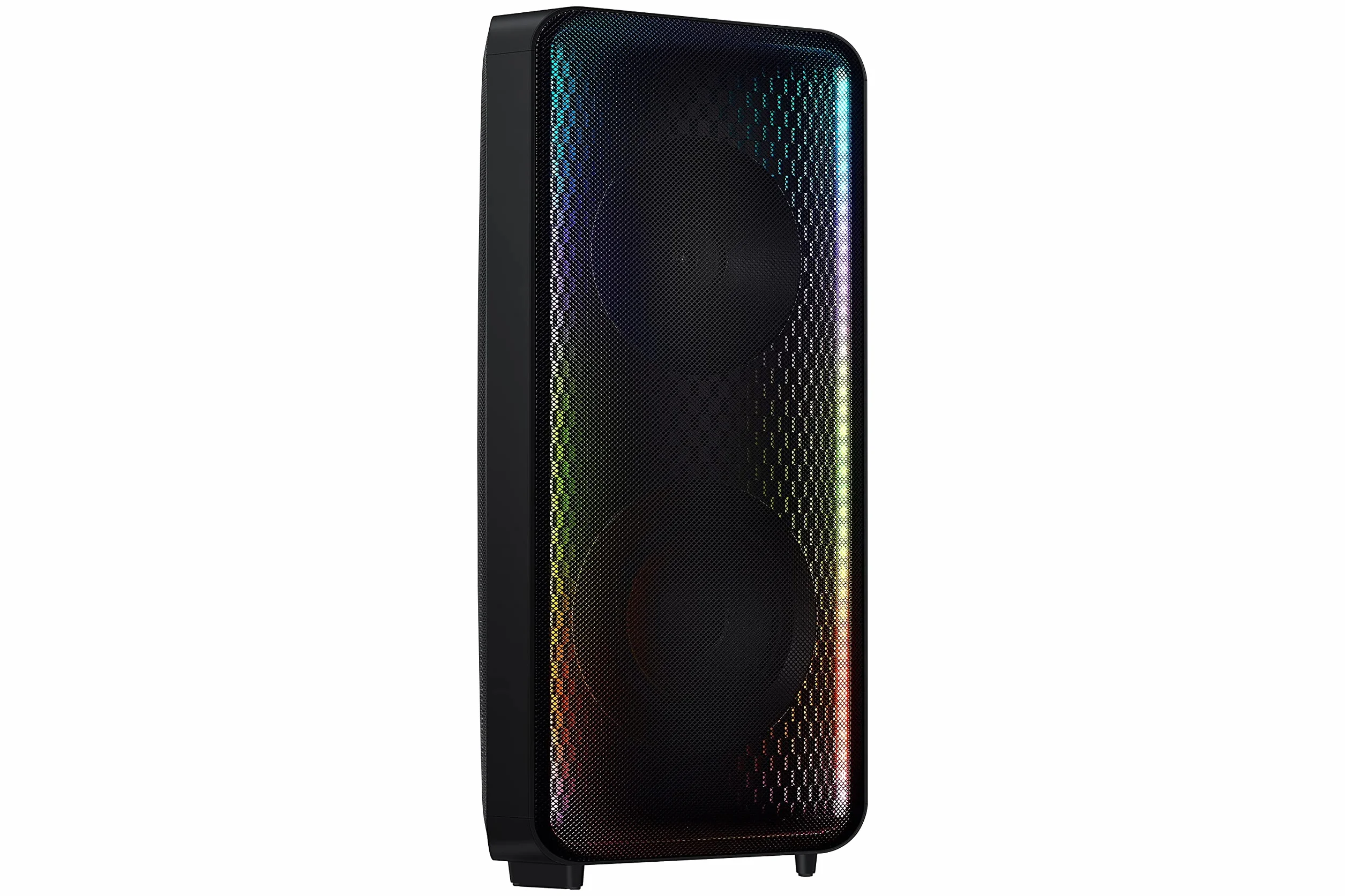 Samsung Sound Tower MX-ST50B, Batteria integrata (18h), Audio bidirezionale, Resistente all'acqua (IPX5), Modalità karaoke, Potenza elevata da 240 watt, Black