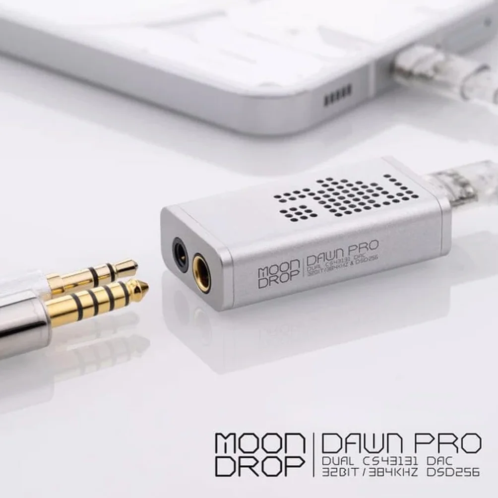 MOONDROP DAWN Pro Protable USB DAC/AMP Dual CS43131 DAC 32Bit/384kHz DSD256 Decoder Amplificatore per cuffie