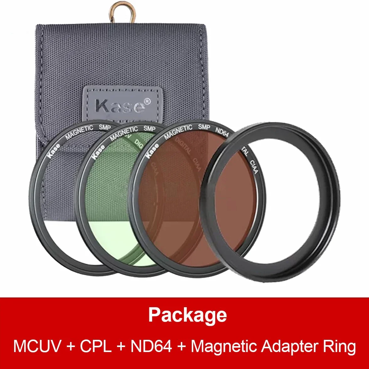 KASE Wolverine - Kit filtro magnetico UV/CPL/ND64 per Sony ZV-1, RX100 Series/Ricoh GR II III, filtro polarizzatore ND a densità neutra per accessori per fotocamere ZV1 RX100 VII VI V III II