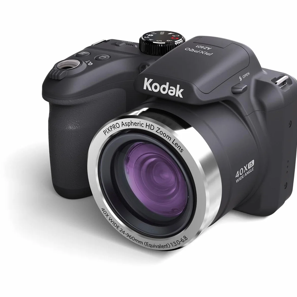 Kodak AZ401 - Fotocamera digitale con schermo LCD da 3", colore: Nero