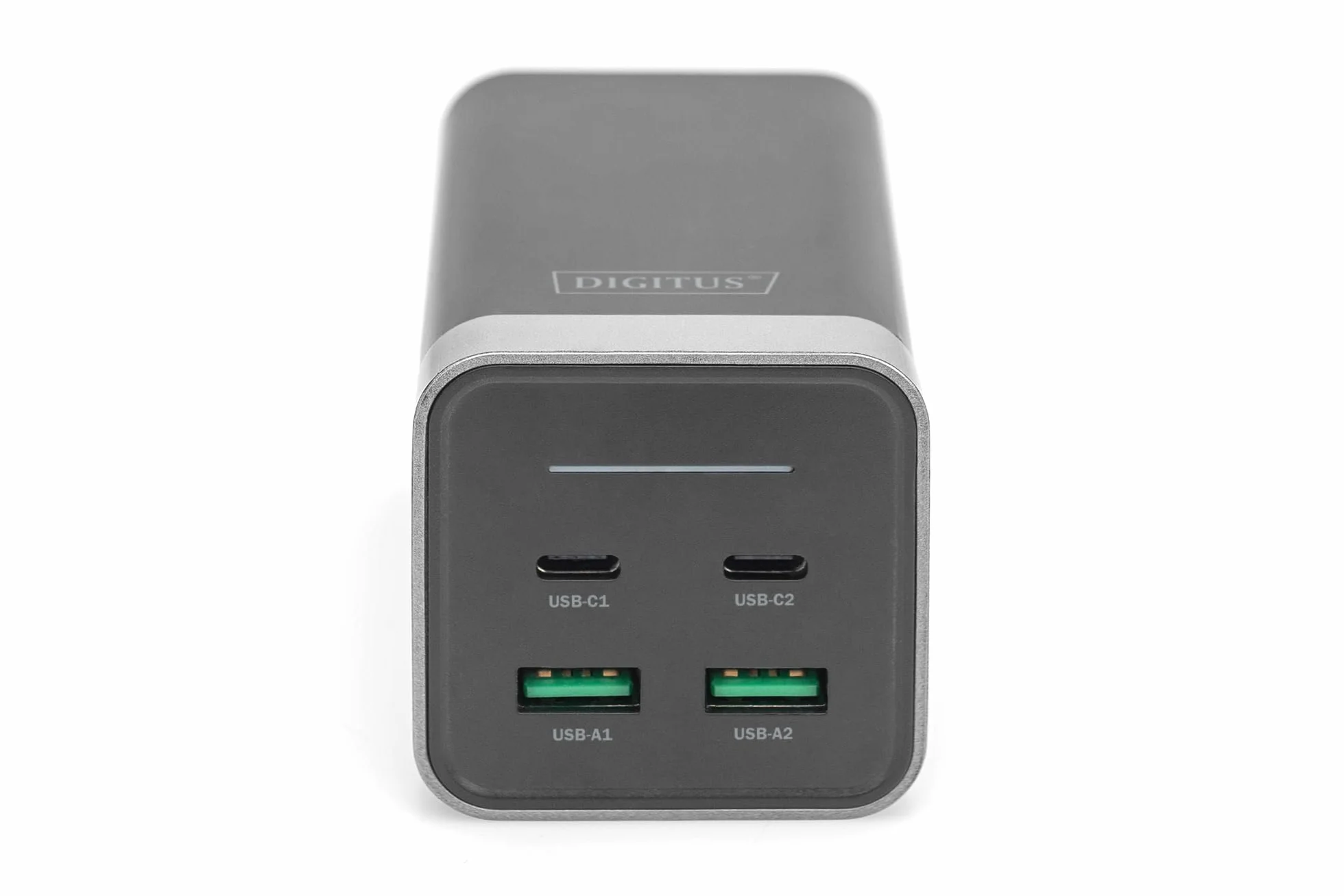 DIGITUS Caricabatterie universale GaN 150 W - 2 porte USB-C - 2 porte USB-A - Caricabatterie veloce Power Delivery 3.0 (PD 3.0) - Per iPhone, iPad, Samsung Galaxy, Pixel, Xiaomi, Motorola, Huawei