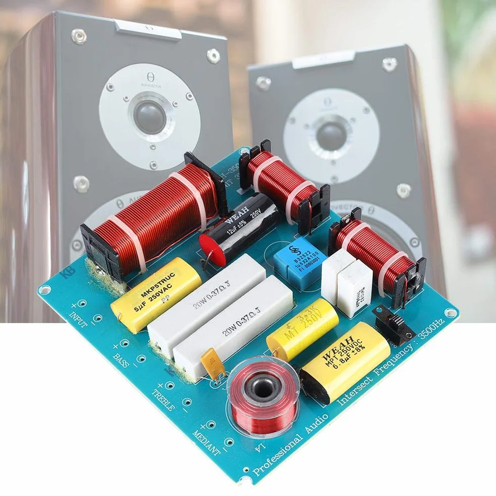 Divisore di frequenza, filtro crossover per altoparlanti a 3 vie Divisore di frequenza 300W per altoparlante da palco KTV fai-da-te