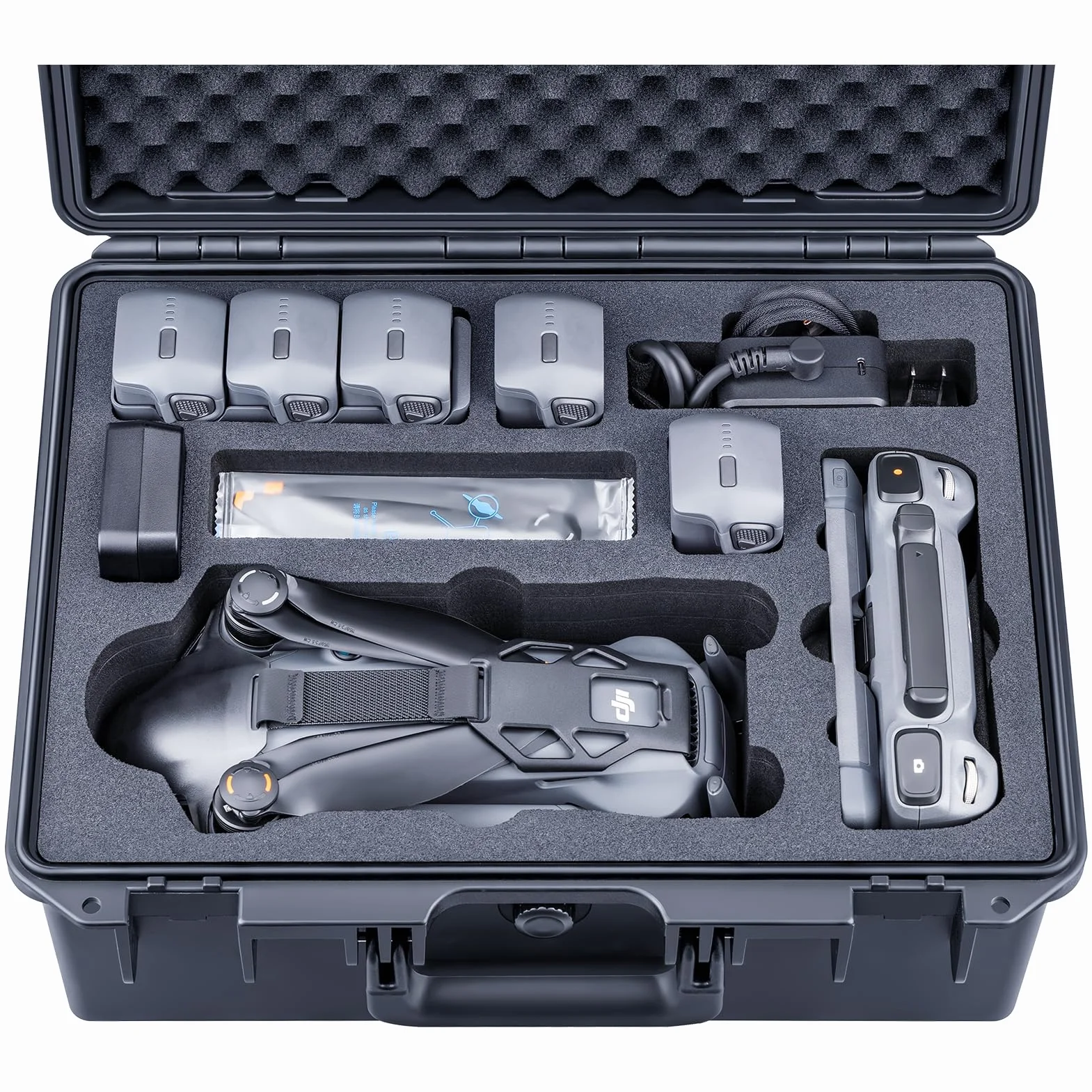 Lykus Titan M400 Custodia/Case/Valigia impermeabile per Mavic 4 Pro, RC Pro 2/DJI RC 2,Supporta 6 batterie e accessori in Fly More Combo/Creator Combo[SOLO CUSTODIA]