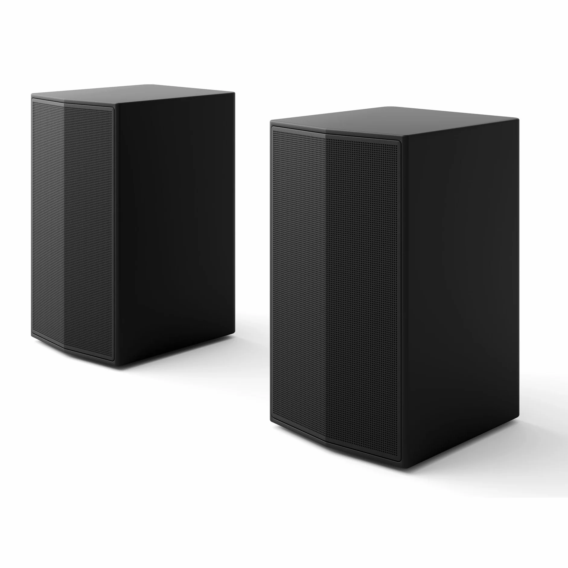LG SPT8-S - Kit di altoparlanti posteriori, kit di altoparlanti posteriori per barre sonore, 100 W di potenza e 2.0 canali, suono potente e avvolgente, design adattato al tuo spazio, nero