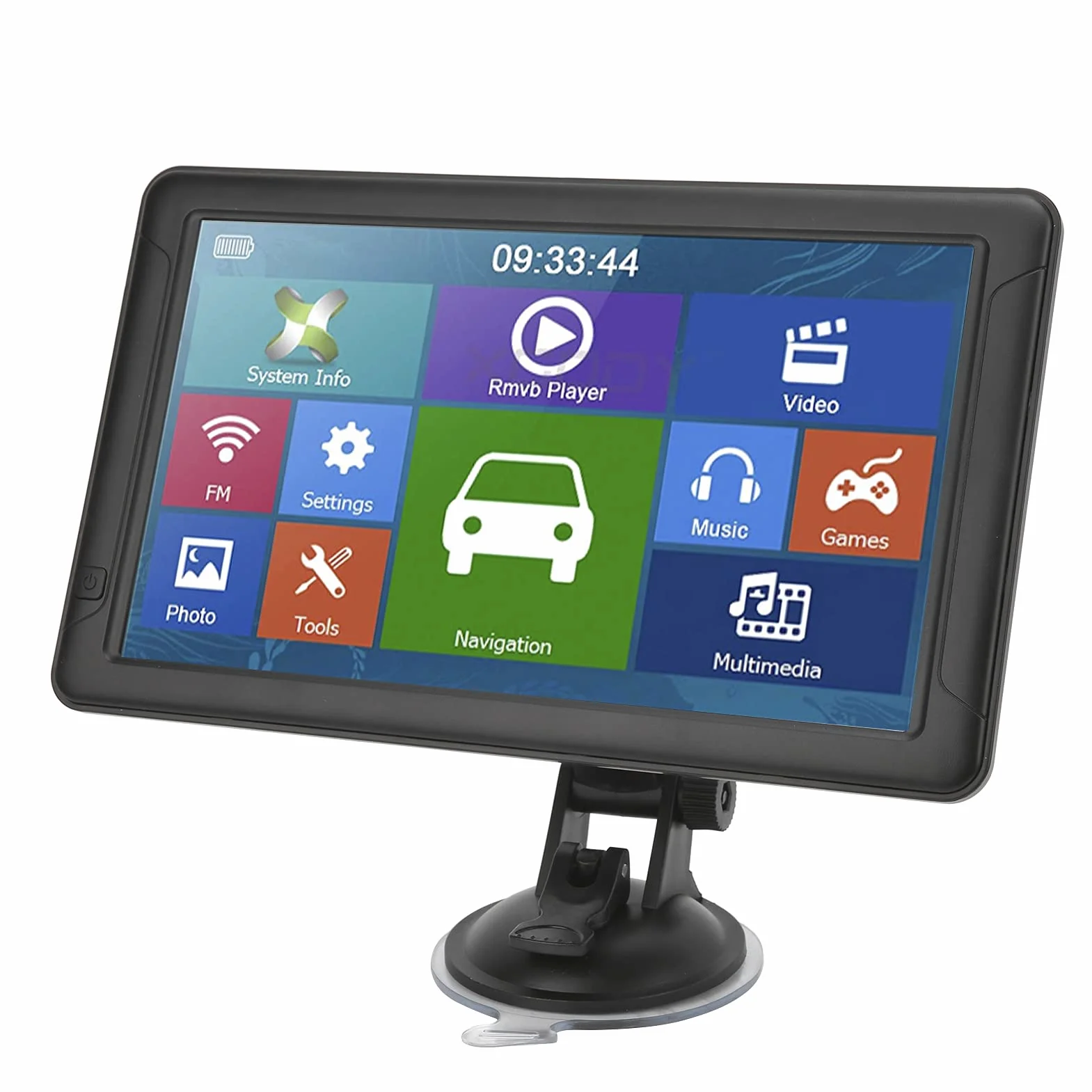 Shanrya Navigazione GPS touch screen, mappa America Navigazione GPS per auto Guida vocale da 9 pollici Memoria da 8 GB per camion