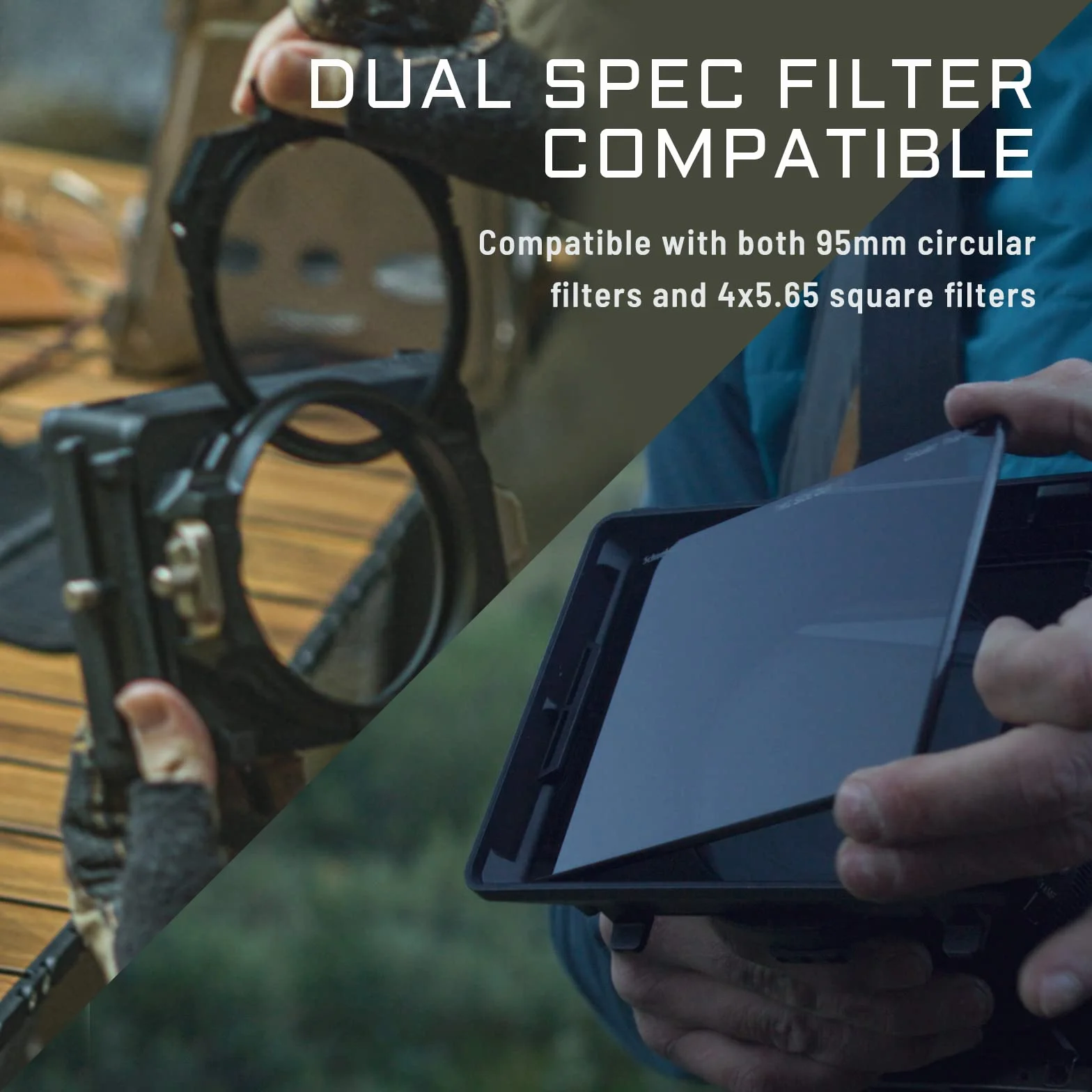 Tilta Mirage Matte Box Cornice con filtro circolare da 95 mm per fotocamere reflex digitali mirrorless, con anello adattatore per obiettivo da 67 mm/72 mm/77 mm/82 mm MB-T16