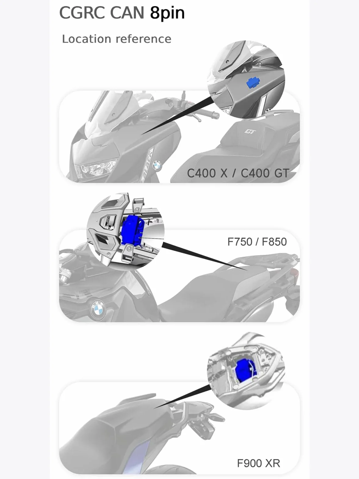 CGRC Telecomando CAN 8 PIN per CHIGEE per AIO-5 Series, CHIGEE per AIO-5 LITE AIO-5 PLAY AIO-5 PLAY