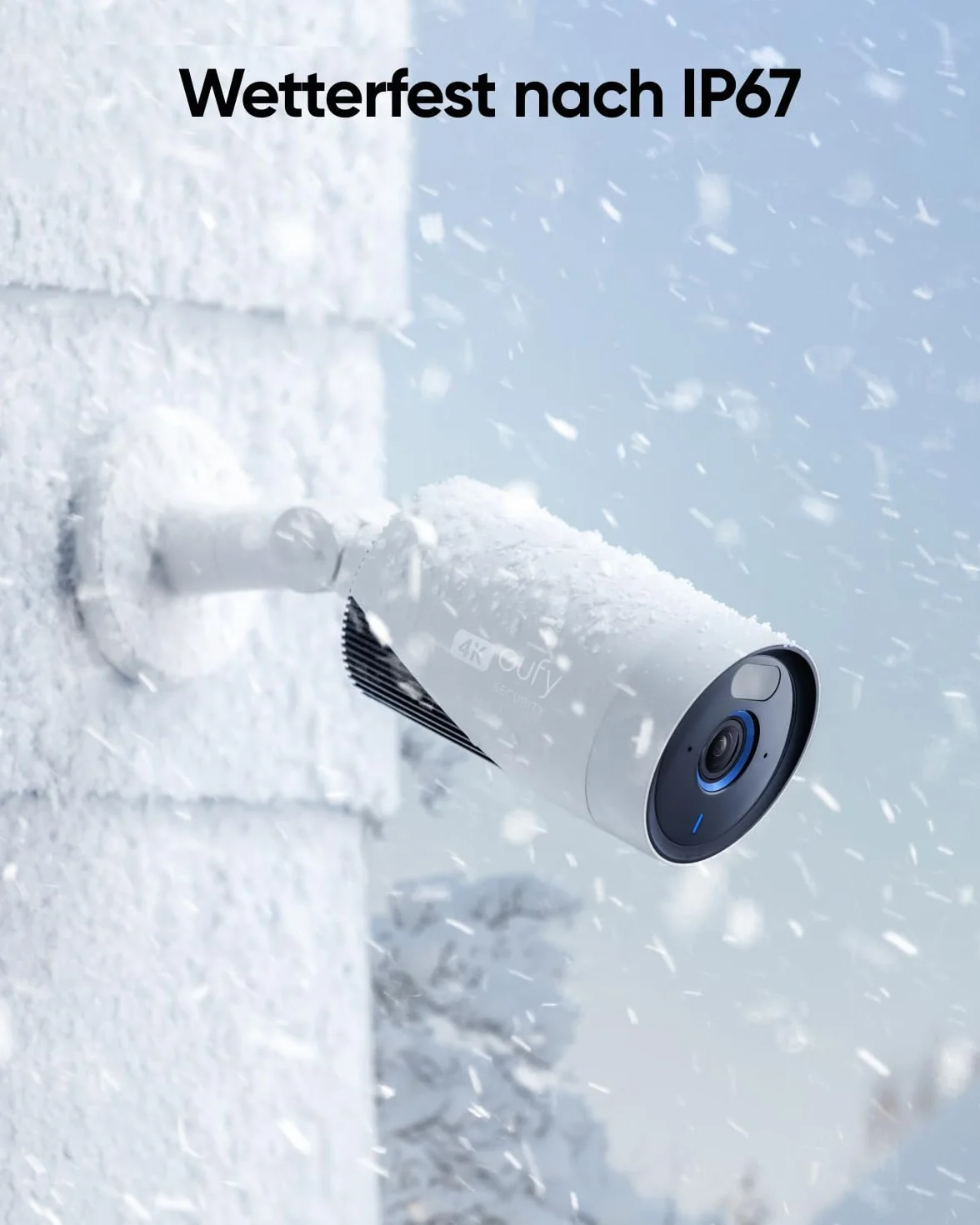 eufy Security eufyCam E330 (Pro) telecamera aggiuntiva, telecamera esterni, risol. 4K, registraz. 24/7, plug-In, Wi-Fi, AI ricon. facciale, nessun costo mensile, richiede HomeBase 3 (Ricondizionato)