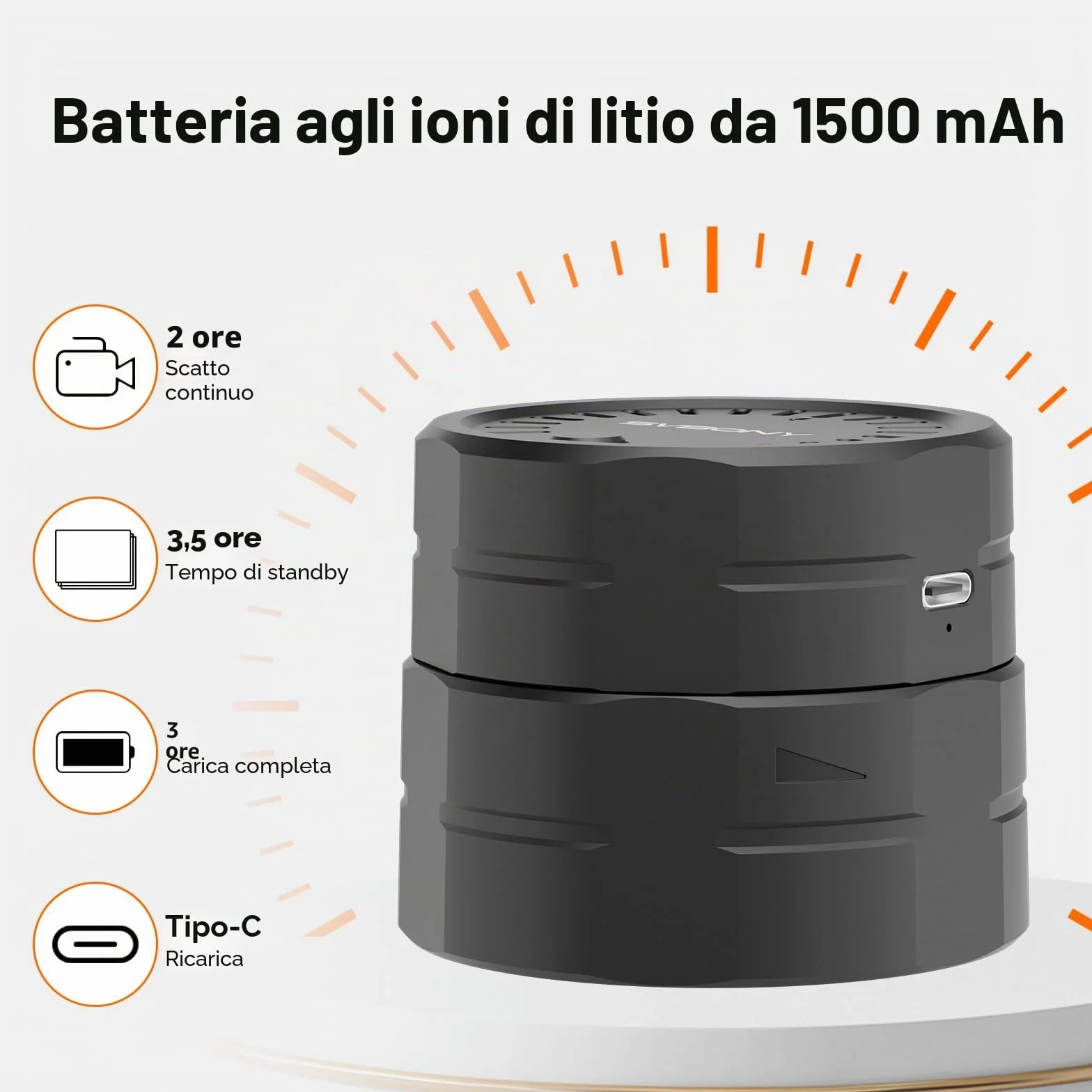 Svbony SC002 WIFI Telecamera per Cannocchiale, Telecamera Digiscoping Wireless HD 1080P con Zoom, Diametro Compatibile dell'oculare 37 mm-56 mm, Interfaccia Tipo-C con scheda TF da 32 GB