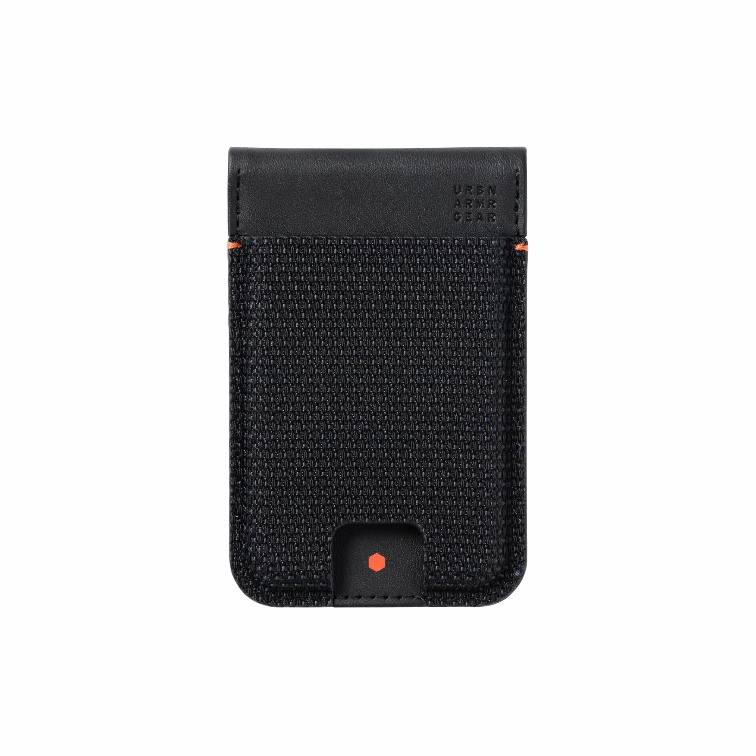 URBAN ARMOR GEAR Metropolis Magnetic Slim Wallet con funzione stand (portafoglio con magneti ultraresistenti, fino a cinque carte di credito) nero kevlar