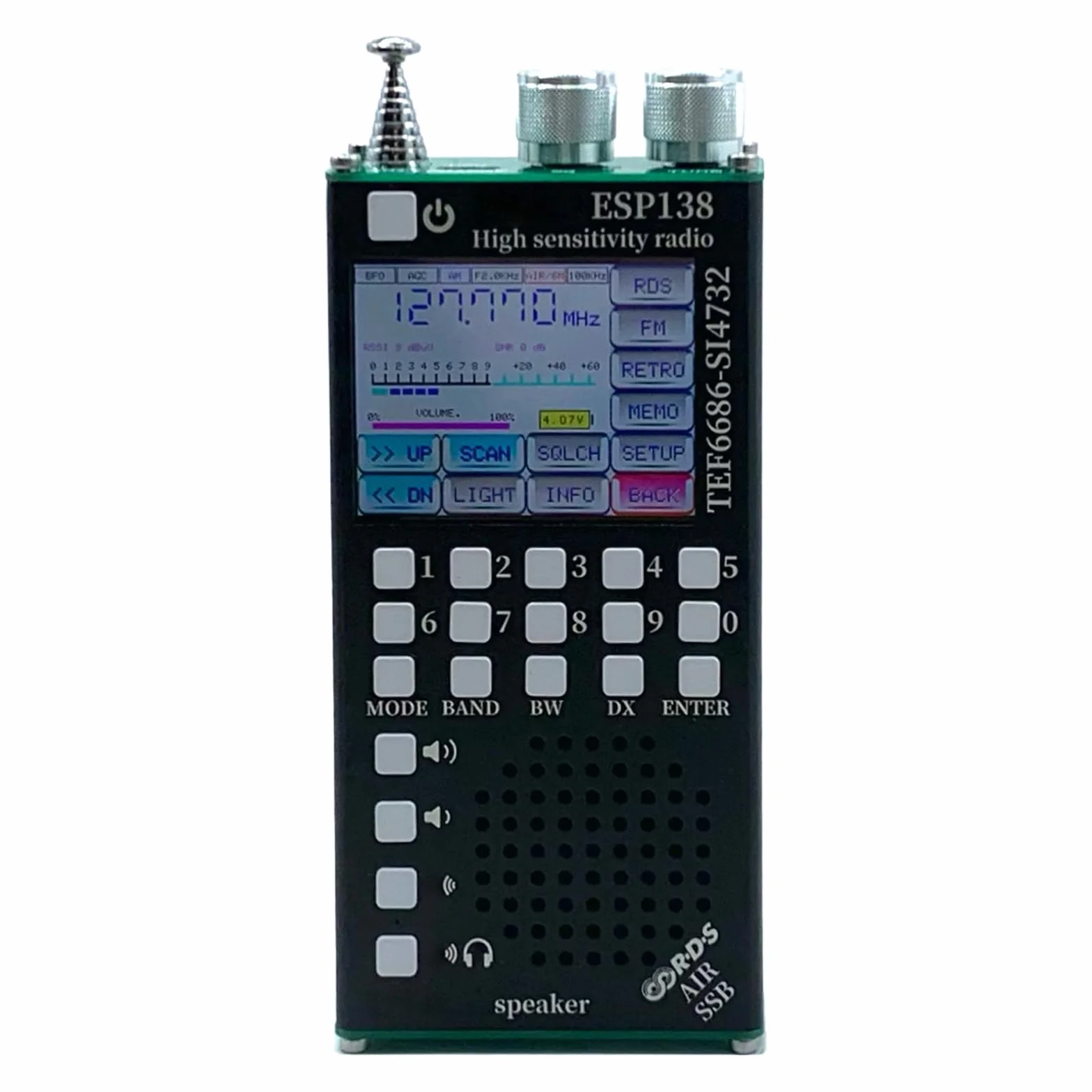 Ricevitore radio portatile TEF6686 BT RDS nero