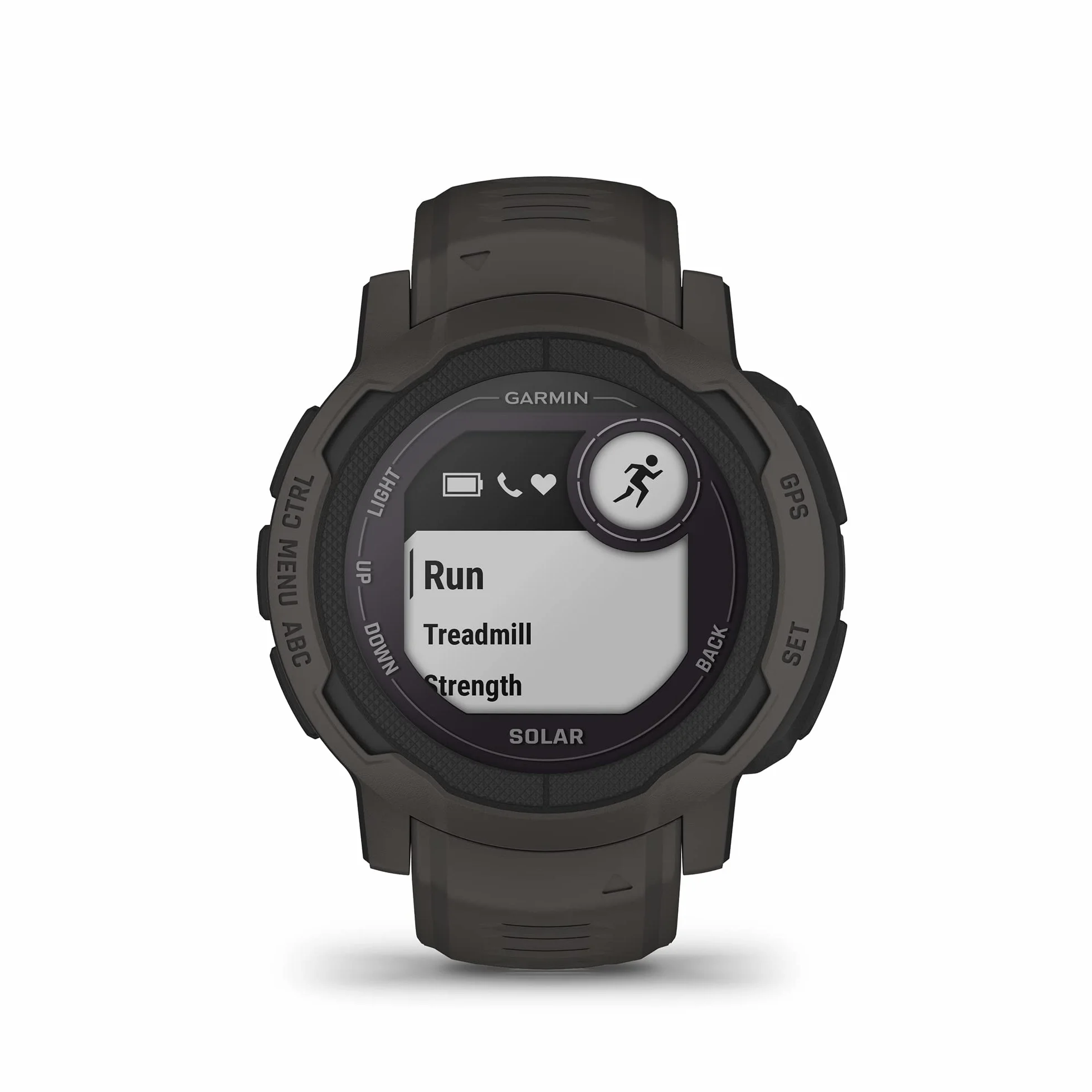 Garmin Instinct 2 Solar, Smartwatch, 45mm, Rugged design, Ricarica solare, Autonomia infinita, +30 app multisport, GPS, Cardio, SpO2, Pay, Connect IQ (Graphite) (Ricondizionato)