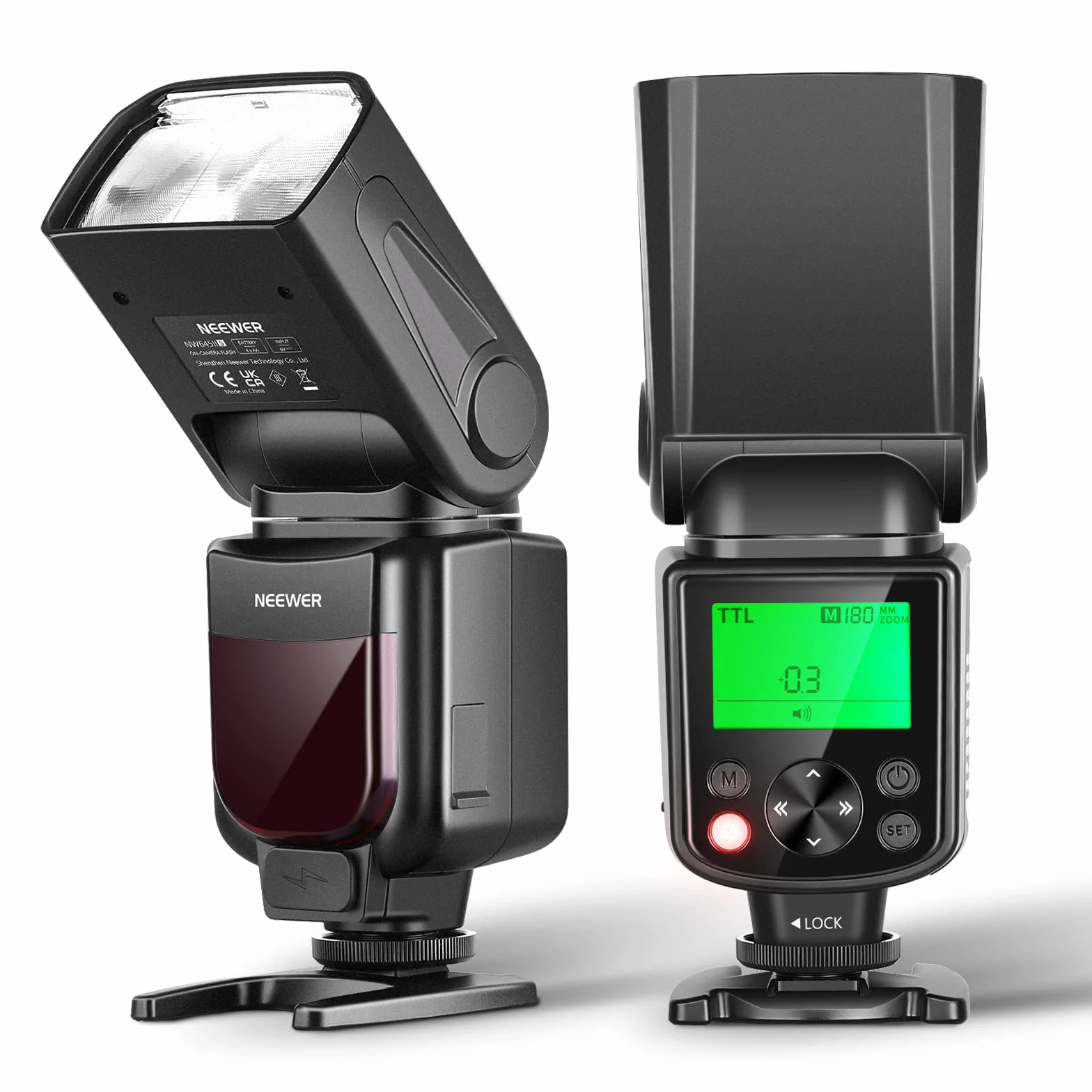 NEEWER NW645II-S Flash Speedlite TTL Aggiornato, GN58 HSS Slave Ottico Sincronizzazione della Tendina Posteriore Compatibile con Sony A9 II A9 A7R V IV III II A7 IV III A7S III II A7C A1 A6600 ecc..