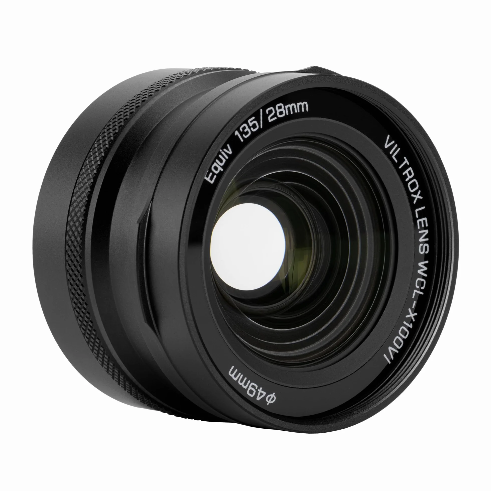 VILTROX WCL-X100 VI Obiettivo di Conversione Grandangolare, 0.8X Obiettivo a Riconoscimento Automatico per Fotocamere Fujifilm X100VI X100V X100F, Nero