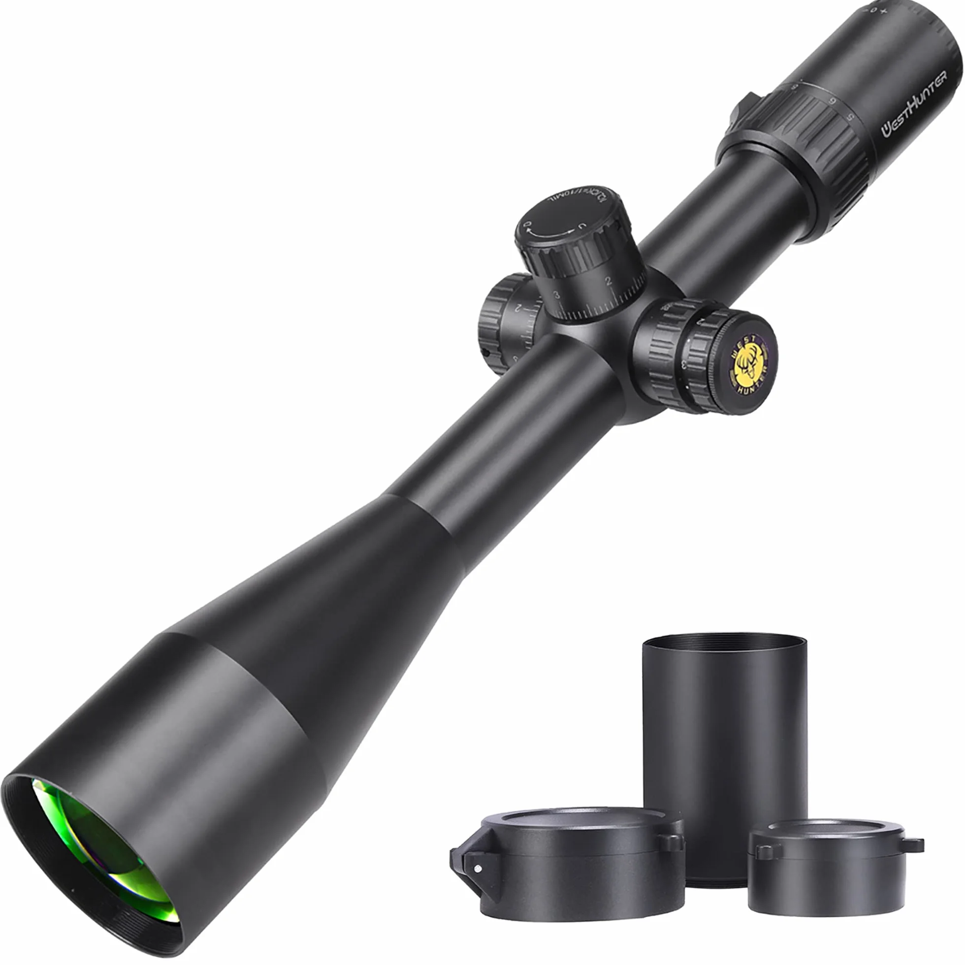 WestHunter Optics TD 5-30x56 SFIR FFP Precision Mirino Telescopico per Tiro di Competizione, Reticolo Illuminato a Primo Piano Focale 1/10 MIL, Tubo da 34mm con Torretta di Azzeramento Stop Zero
