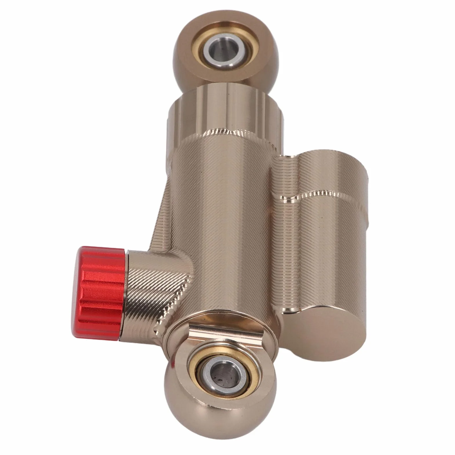 Ammortizzatore di Sterzo CNC Regolabile Stabilizzatore di stabilità Migliorato per Motocicli Olio di Smorzamento Importato Universale in Oro Intervallo da -40 ° C a 100 ° C