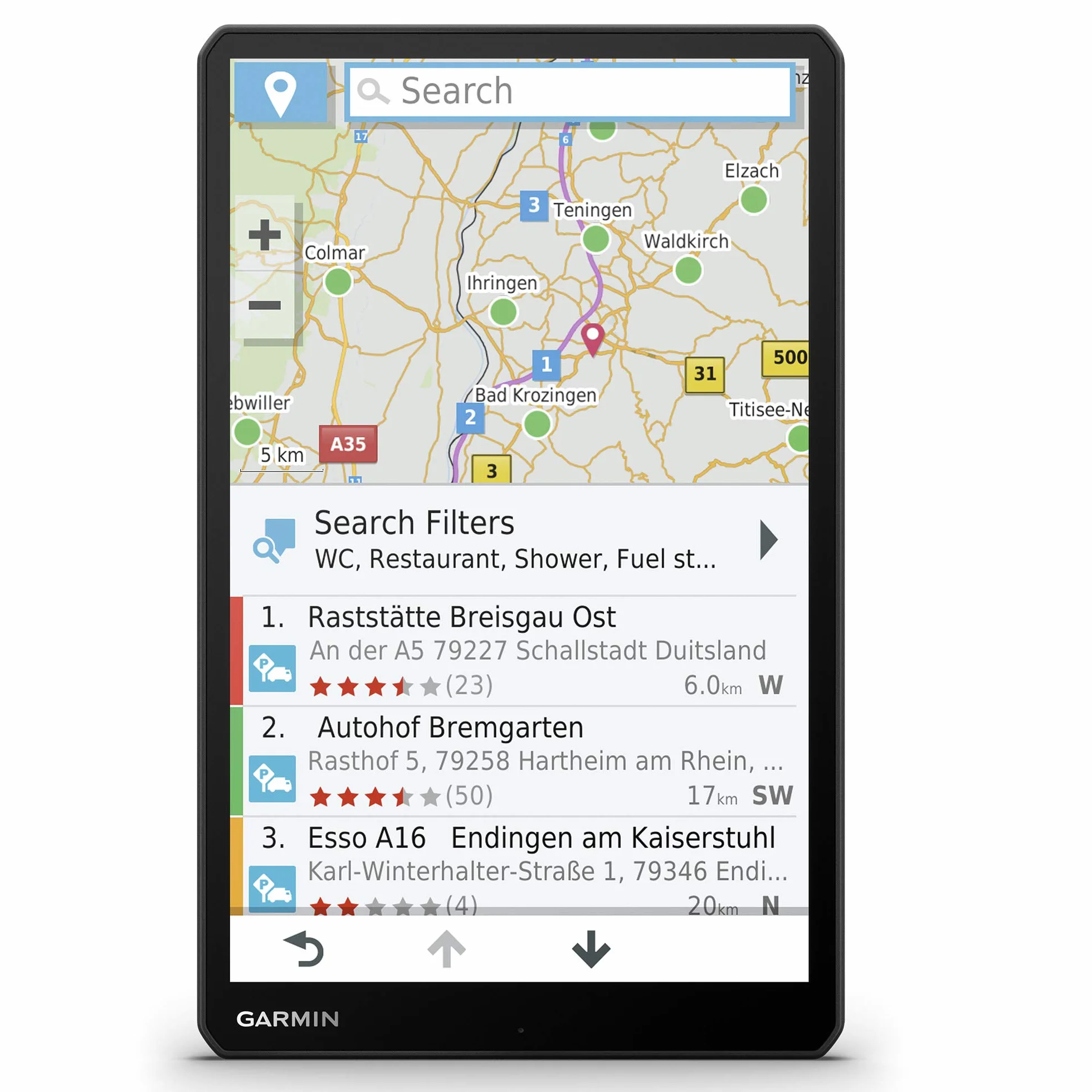 Garmin dēzl LGV1000 MT-D, Infotraffico DAB, Display da 10", Mappa Europa, Navigazione in base a dimensioni, peso e carico, Truck Parking Europe