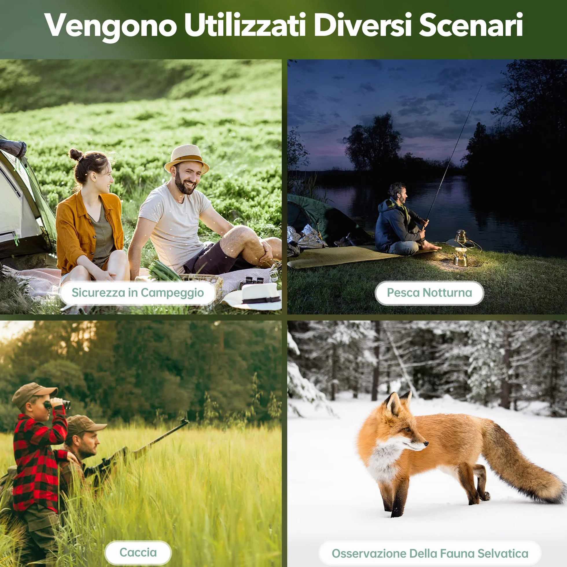 Letcmoi Binocolo Visione Notturna - 7L Infrarossi Visibili 300M al 100% di Oscurità con Zoom Digitale 8X, Ricaricabile da 2600 mAh, con Scheda TF 32GB, per la Caccia, per Adulti