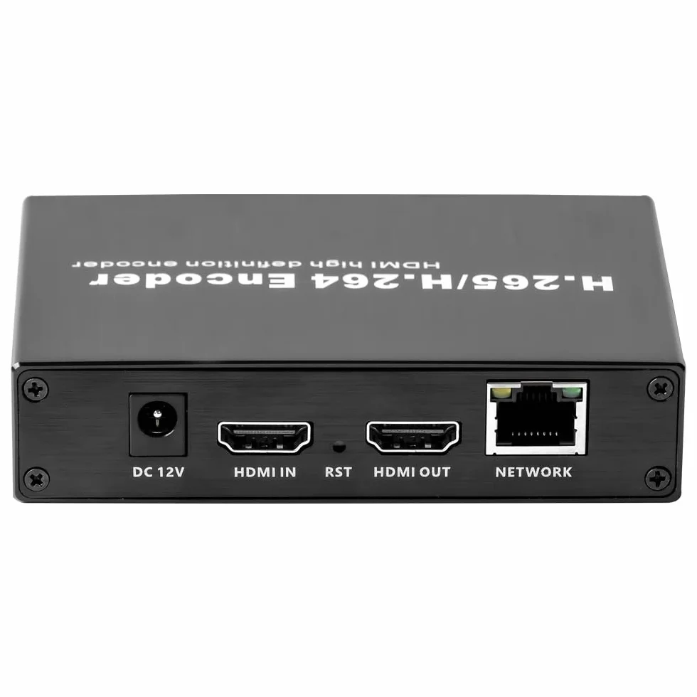EXVIST H.265 1080P Codificatore Video HDMI Con Loopout, Da HDMI a RTMP Con Slot Per Scheda SD Max.128G, DDNS HTTP RTMP RTSP TS UDP Per Streaming Live IPTV Su YouTube Facebook Vimeo