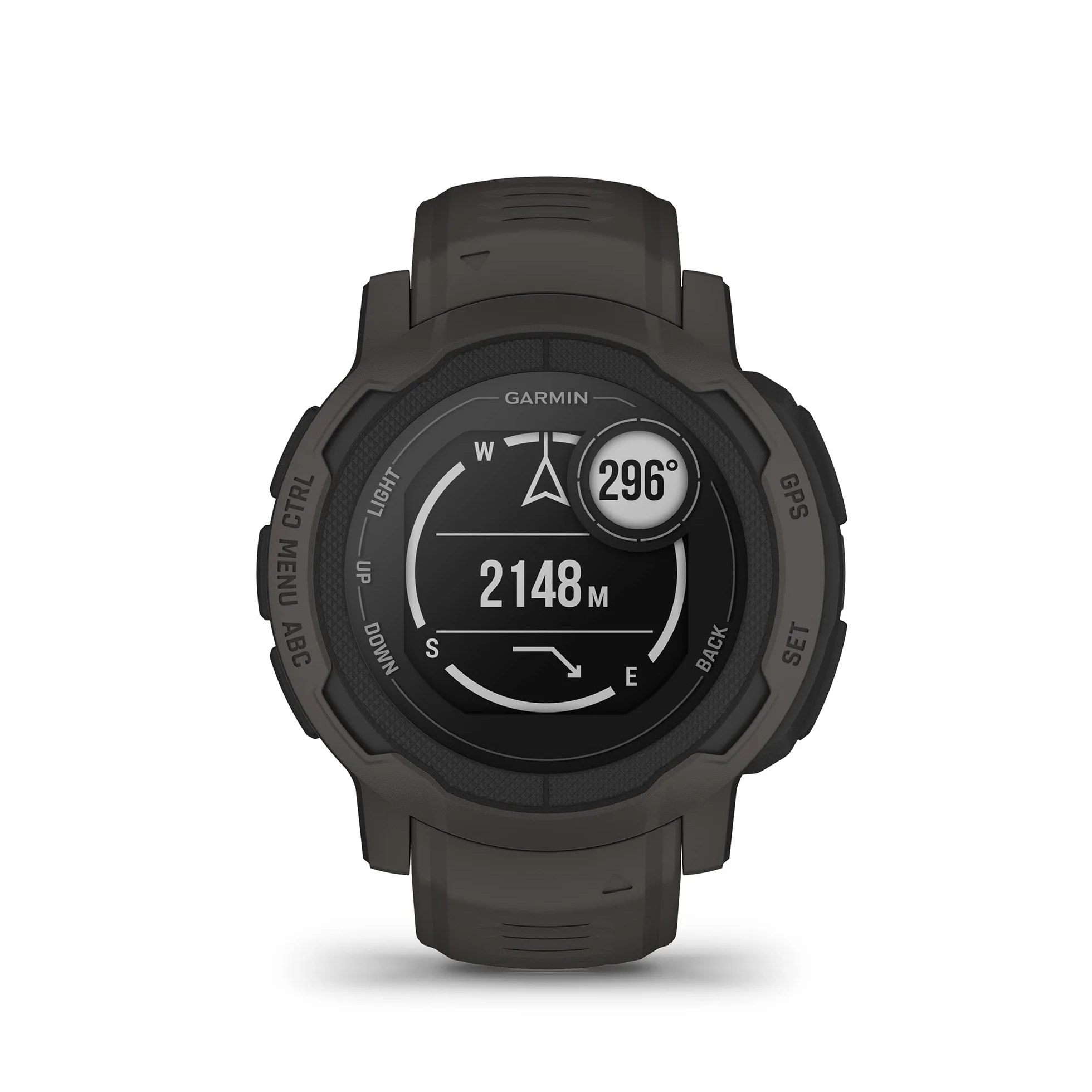 Garmin Instinct 2, Smartwatch, 45mm, Rugged design, Autonomia 28 giorni, +30 app multisport, GPS, Cardio, SpO2, Activity Tracker 24/7, Connect IQ (Graphite) (Ricondizionato)