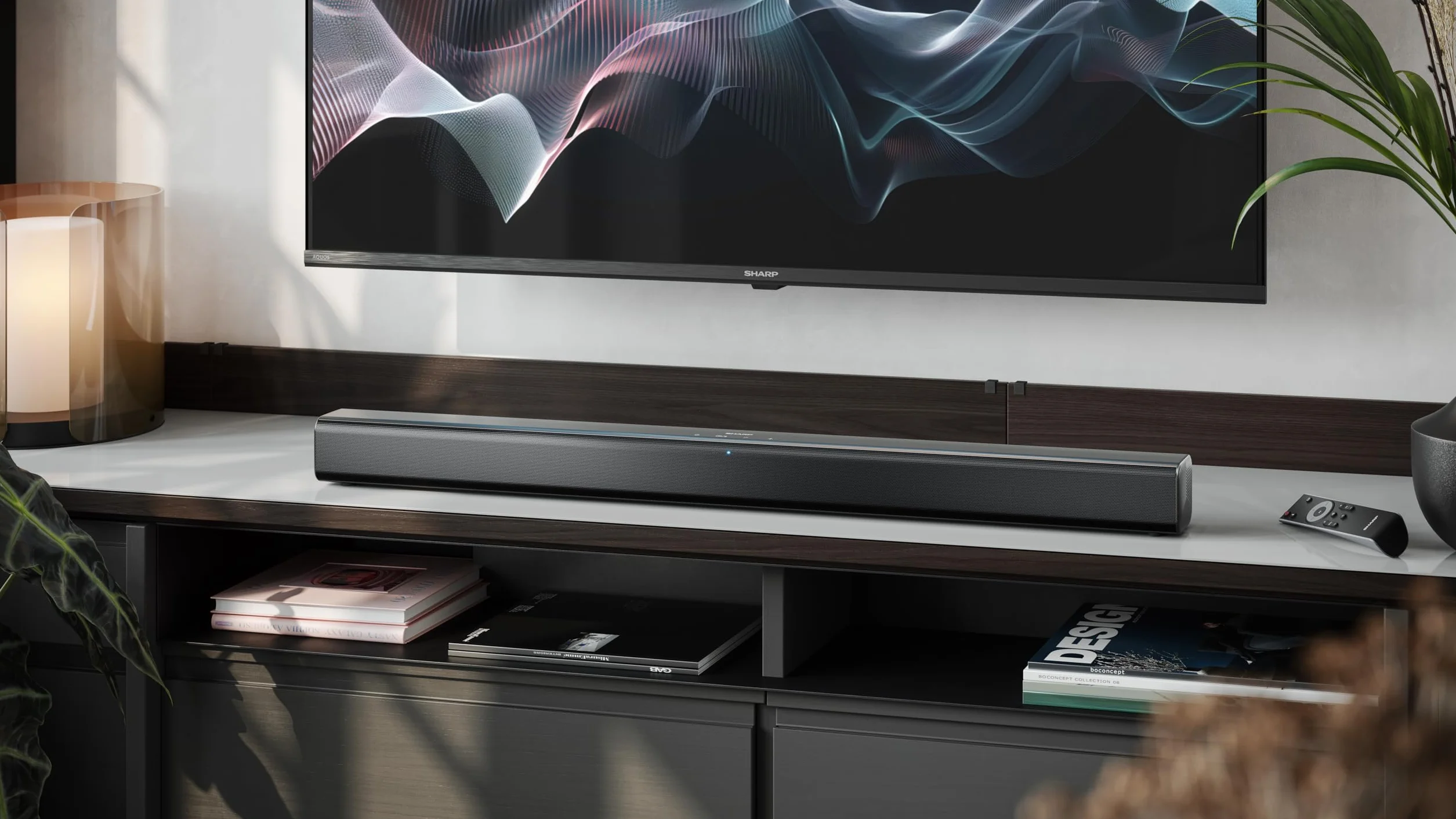 Sharp HT-SB145 Soundbar 150W Bluetooth 5.3 HDMI ARC Roku TV Ready Nera
