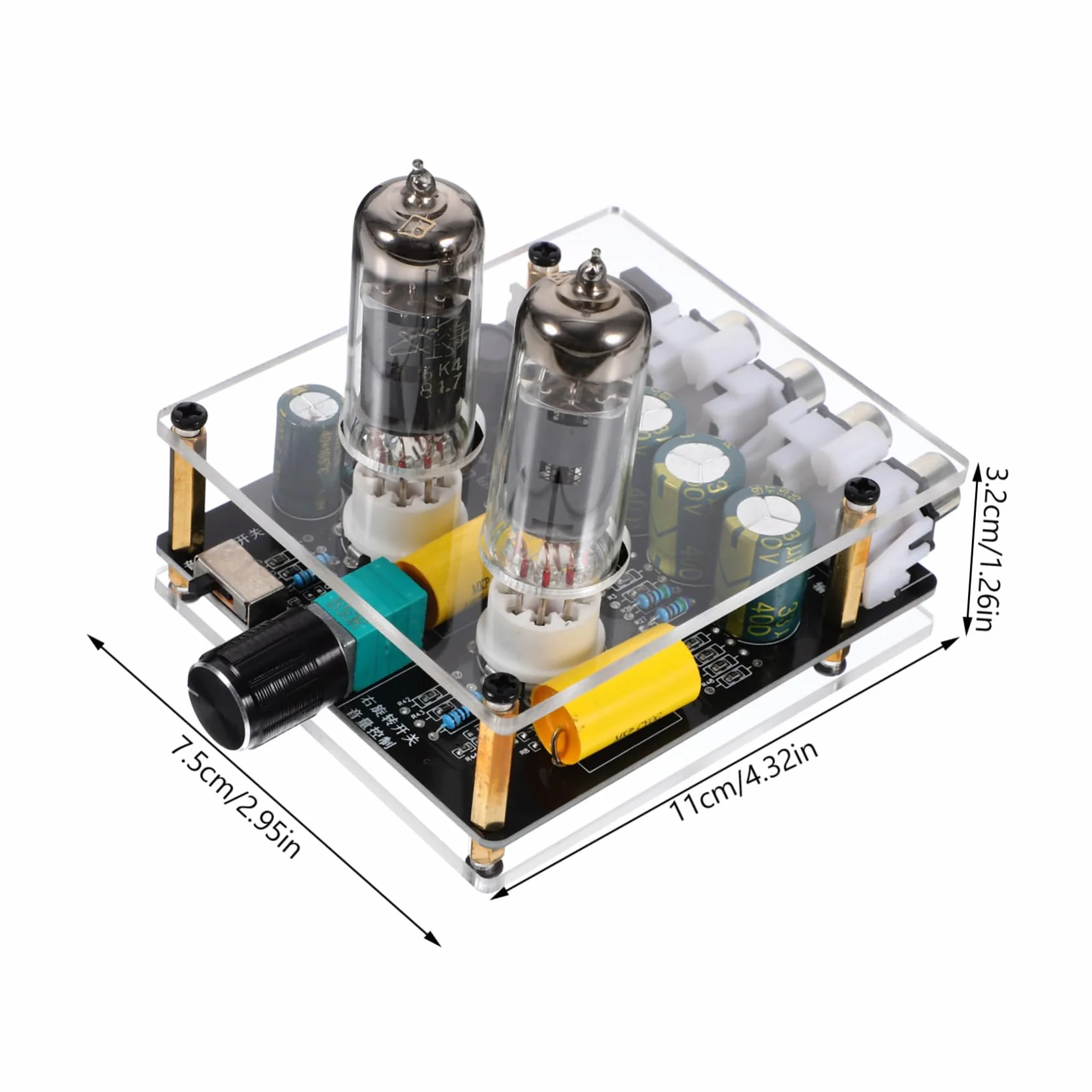 SECFOU Preamplificatore Valvolare per Giradischi, Home Theater Fai da Te
