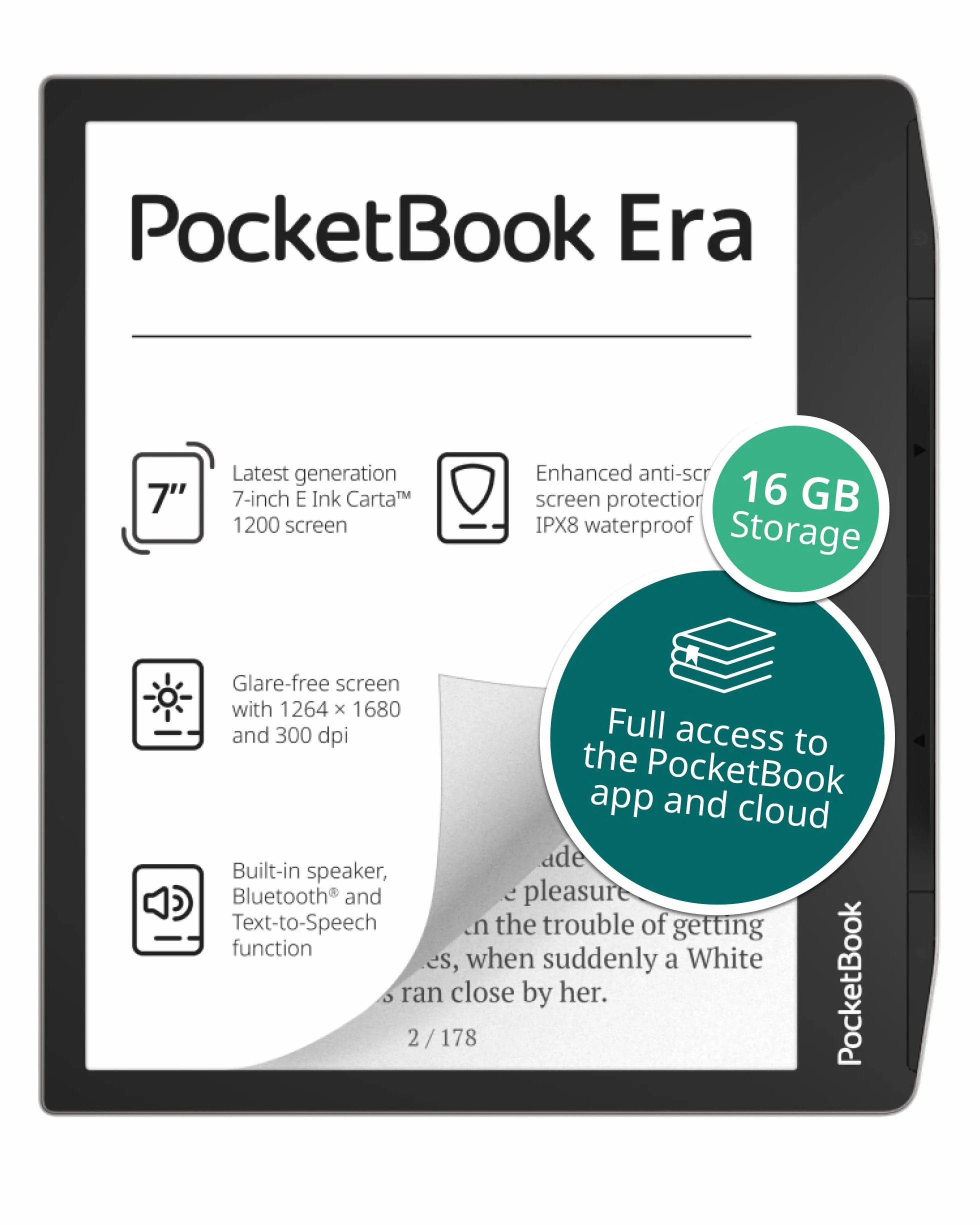 Pocketbook Era 16GB Zilver PB700-U-16-WW