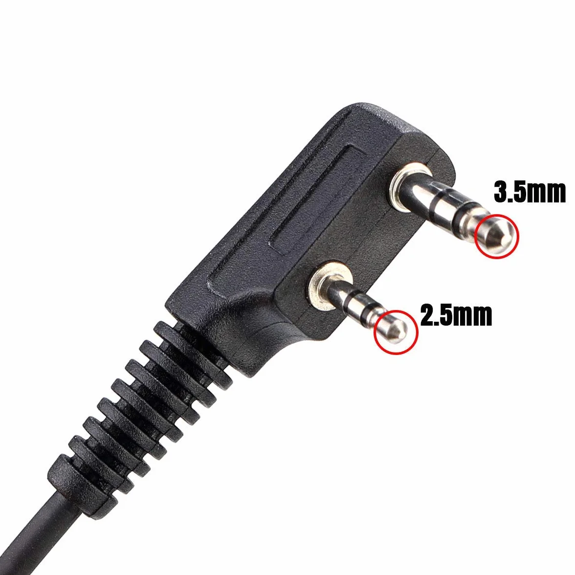 Retevis RT622 Walkie Talkie Auricolare, 2 pin, Compatibile RT24 RT27 RT28 RT619 eSynic UV-5R BF-88E BaoFeng BF-888S Kenwood, Curvetta Suricolare, Suricolare di Sicurezza (1 Pezzi)