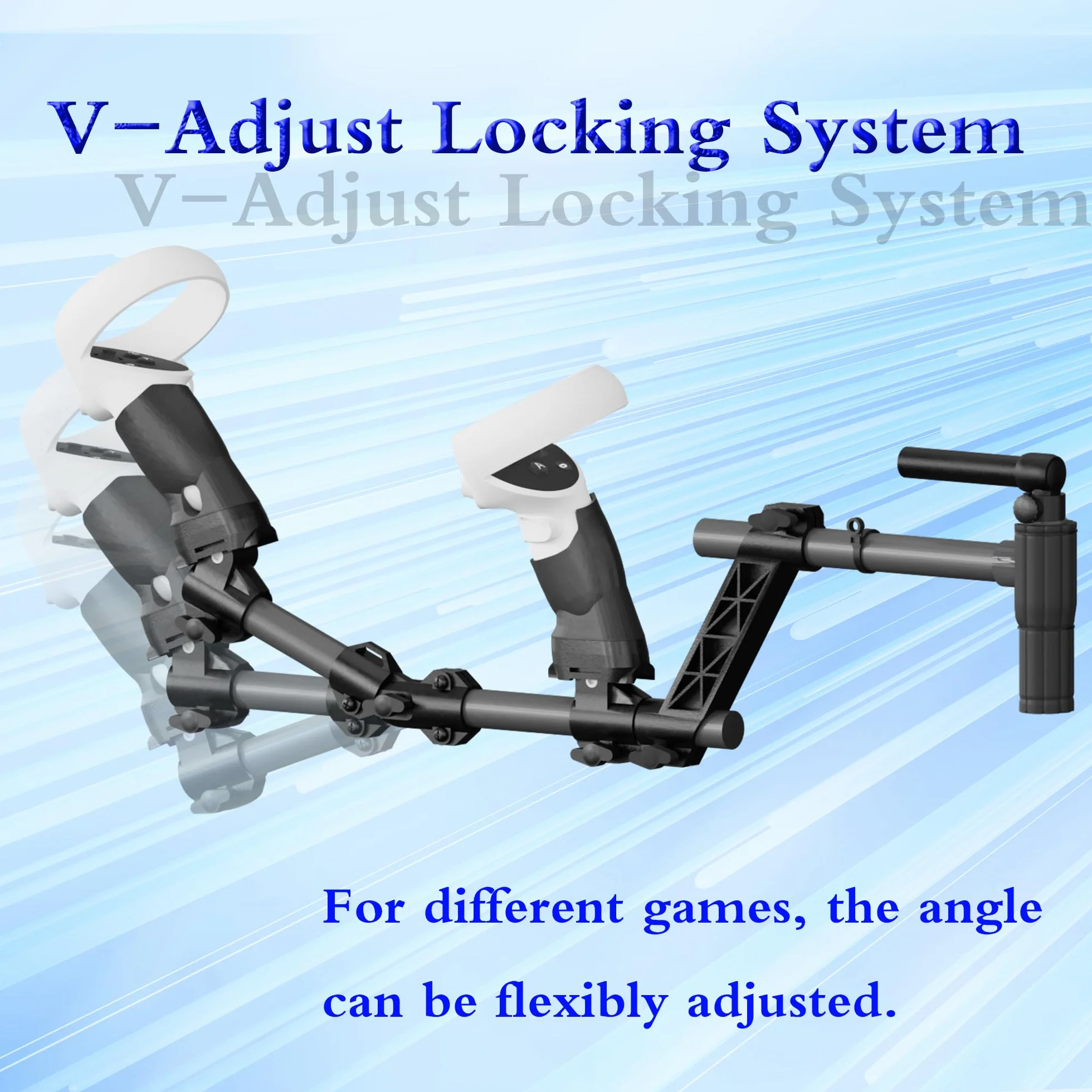 Baomaeyea VR Gunstock per Meta Quest 2, calcio della pistola compatibile con le impugnature del controller VR Meta Quest2 per migliorare la stabilità e il controllo dell'adattatore magnetico per fucil