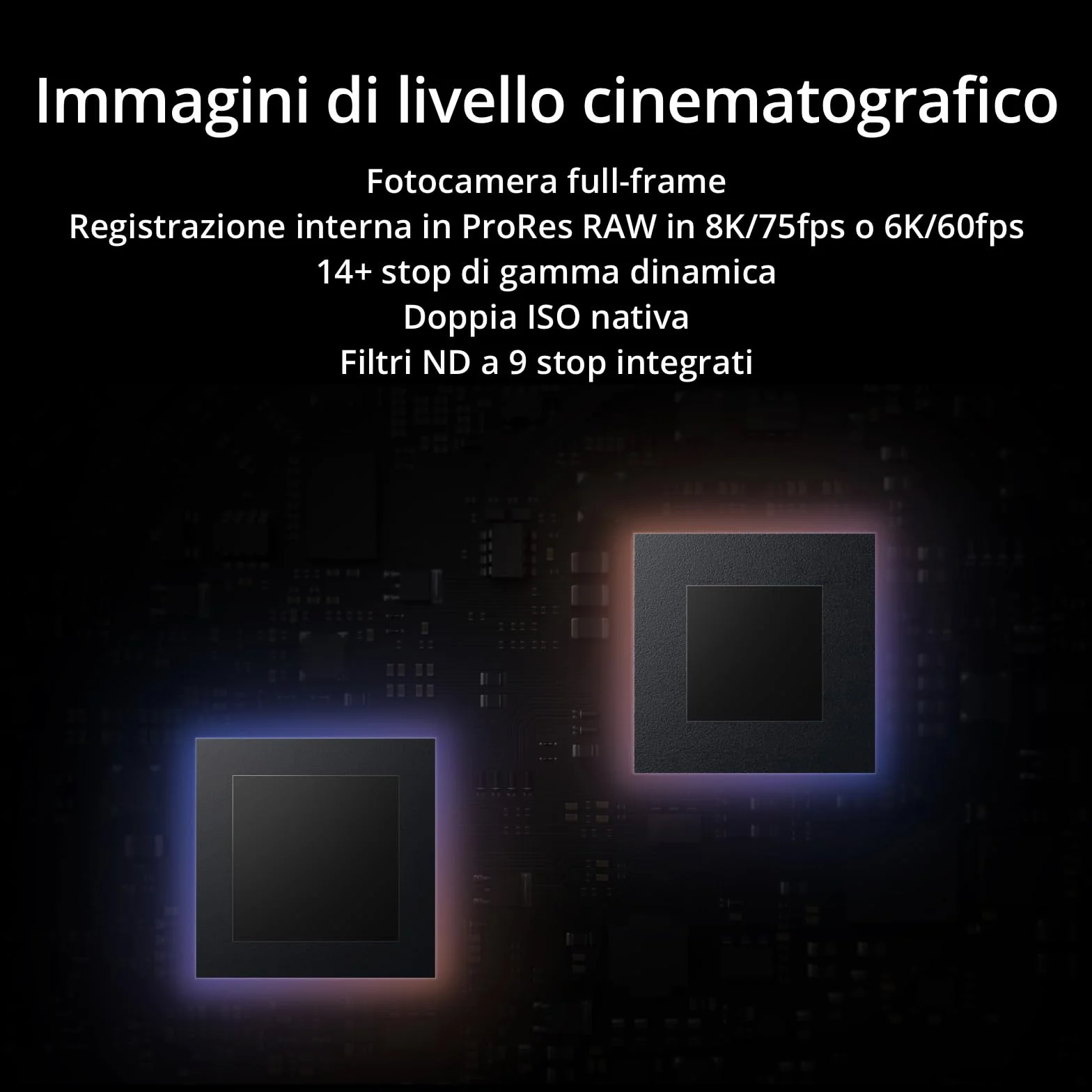 DJI Fotocamera cinematografica Ronin 4D-8K full frame con Stabilizzazione a 4 assi, 8K/75fps, Messa a fuoco LiDAR, Trasmissione wireless, Design modulare, PROSSD 1TB, Fotocamera professionale