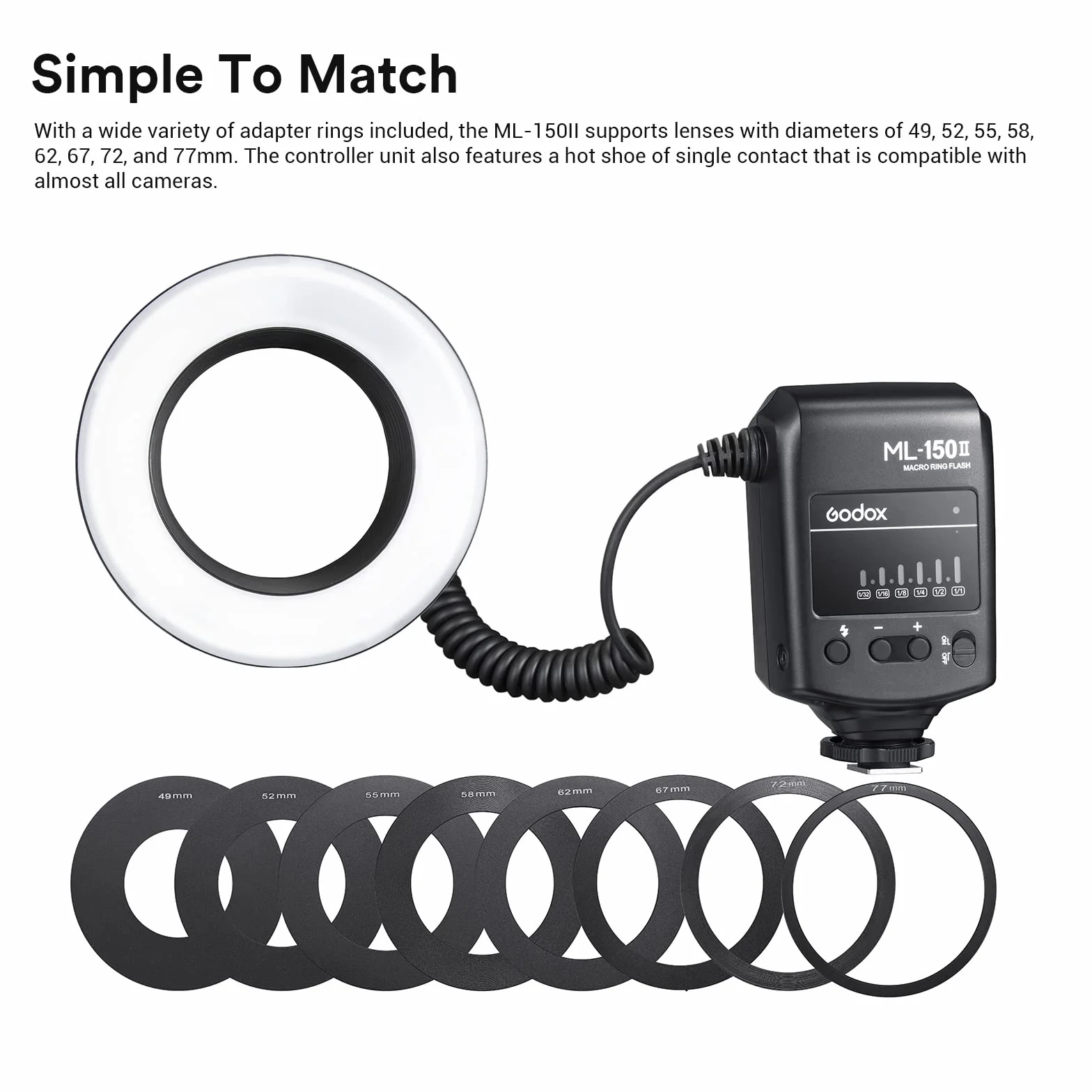 GODOX Macro Flash Annulaire ML-150 II