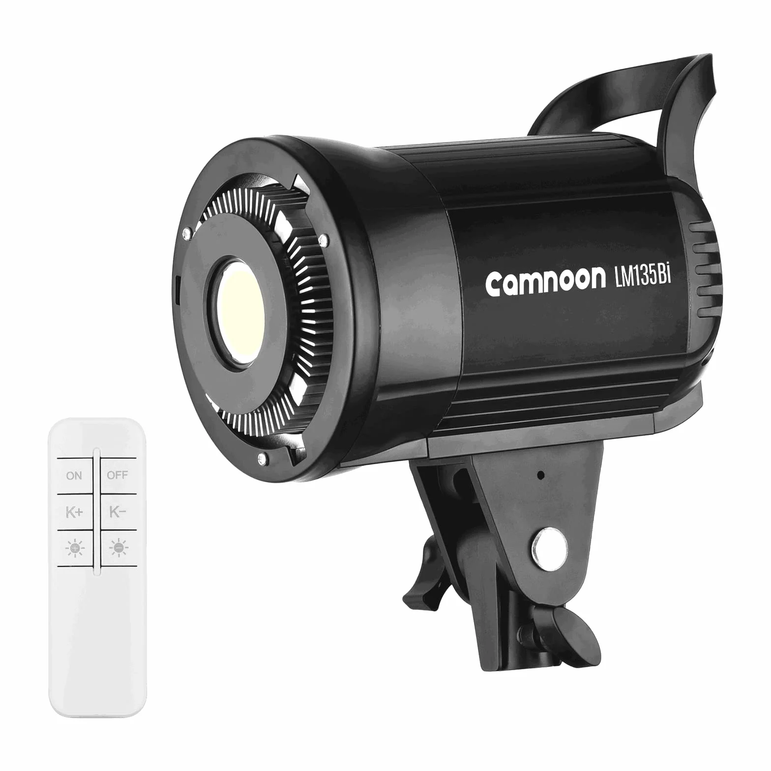 Luci Fotografiche Professionali, Camnoon Luce Video LED Portatile 135W da Studio 3000K-5600K con Attacco Bowens und Telecomando per Matrimonio/Streaming Live/Registrazione Video/Studio