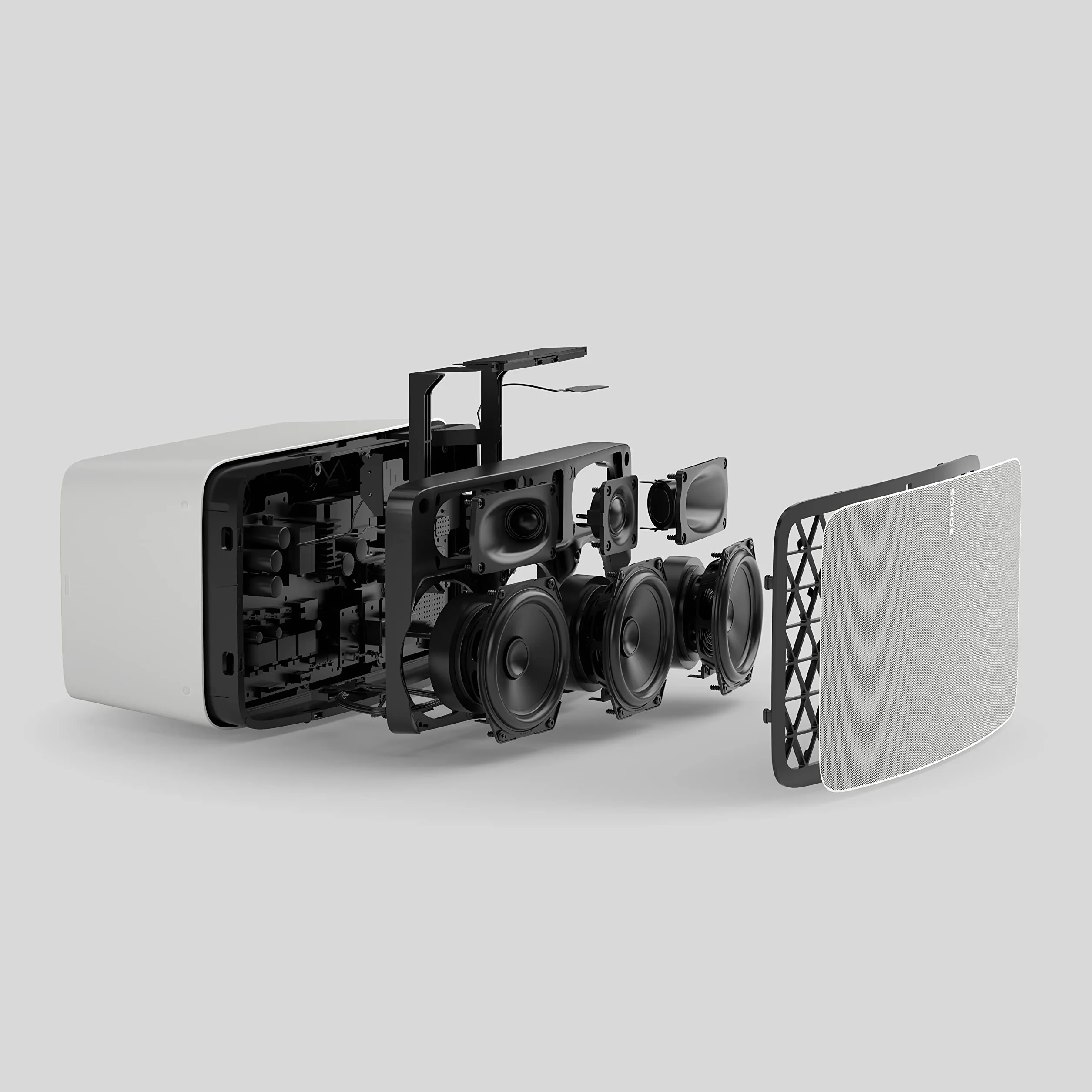 Sonos Five Speaker ad Alta Fedeltà per un Audio di Qualità Superiore, Wi-Fi, Compatibile con Airplay 2, Bianco