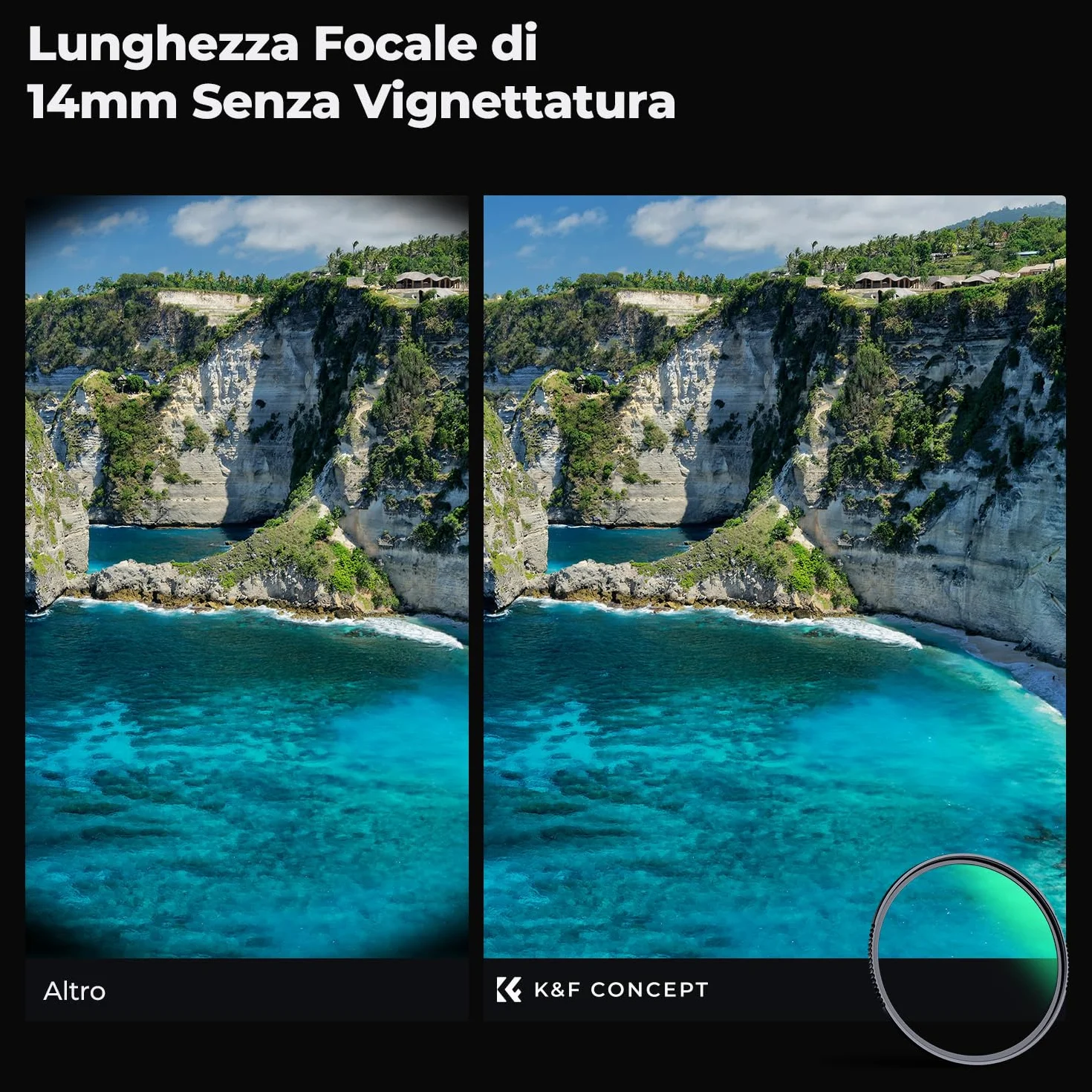 K&F CONCEPT Nano-Xcel 40.5mm Filtro di Protettivo UV, Filtro UV in Vetro Ottico con 28 Strati Rivestimento Nano