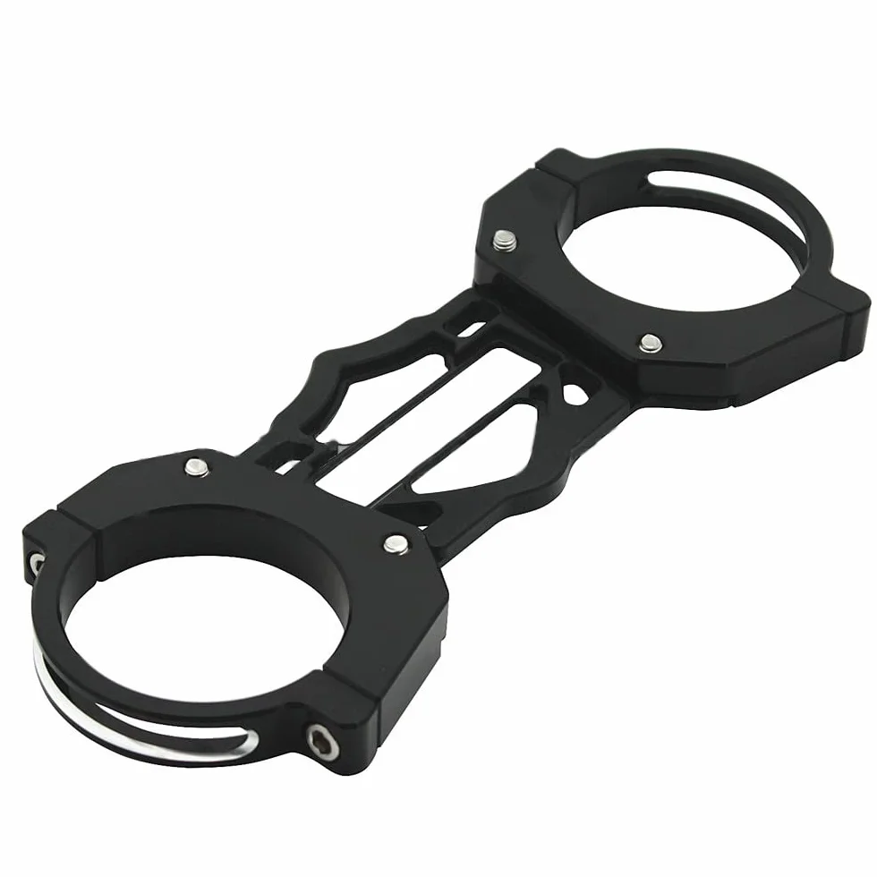 Moto Forcelle Forcella Anteriore Brace Balance Shock Staffa Sospensione Ammortizzatore Stabilizzatore Supporto per Harley Sportster XLIron 883 1200 2004-2018 (A)