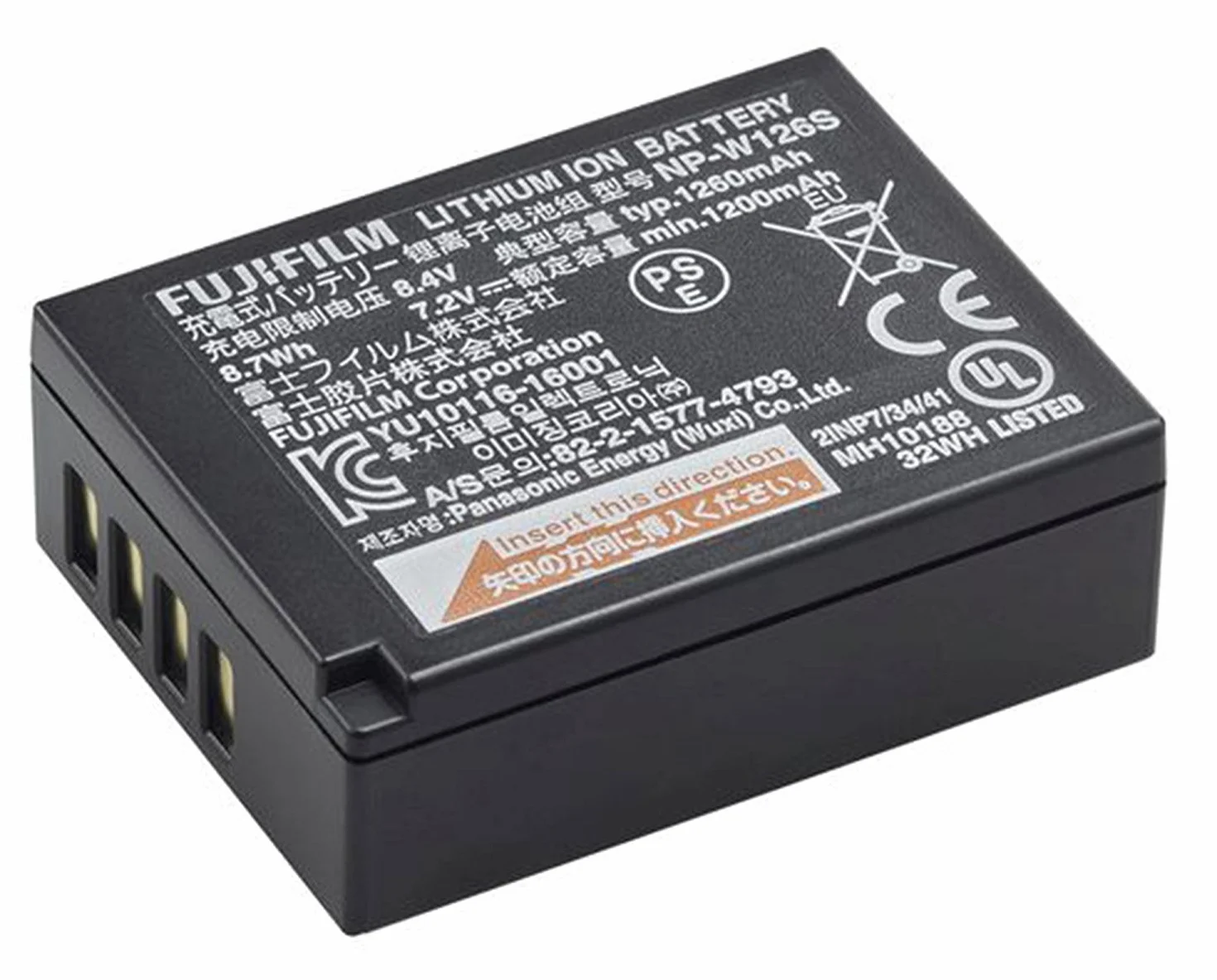 Fujifilm NP-W126S, Batteria Ricaricabile agli Ioni di Litio