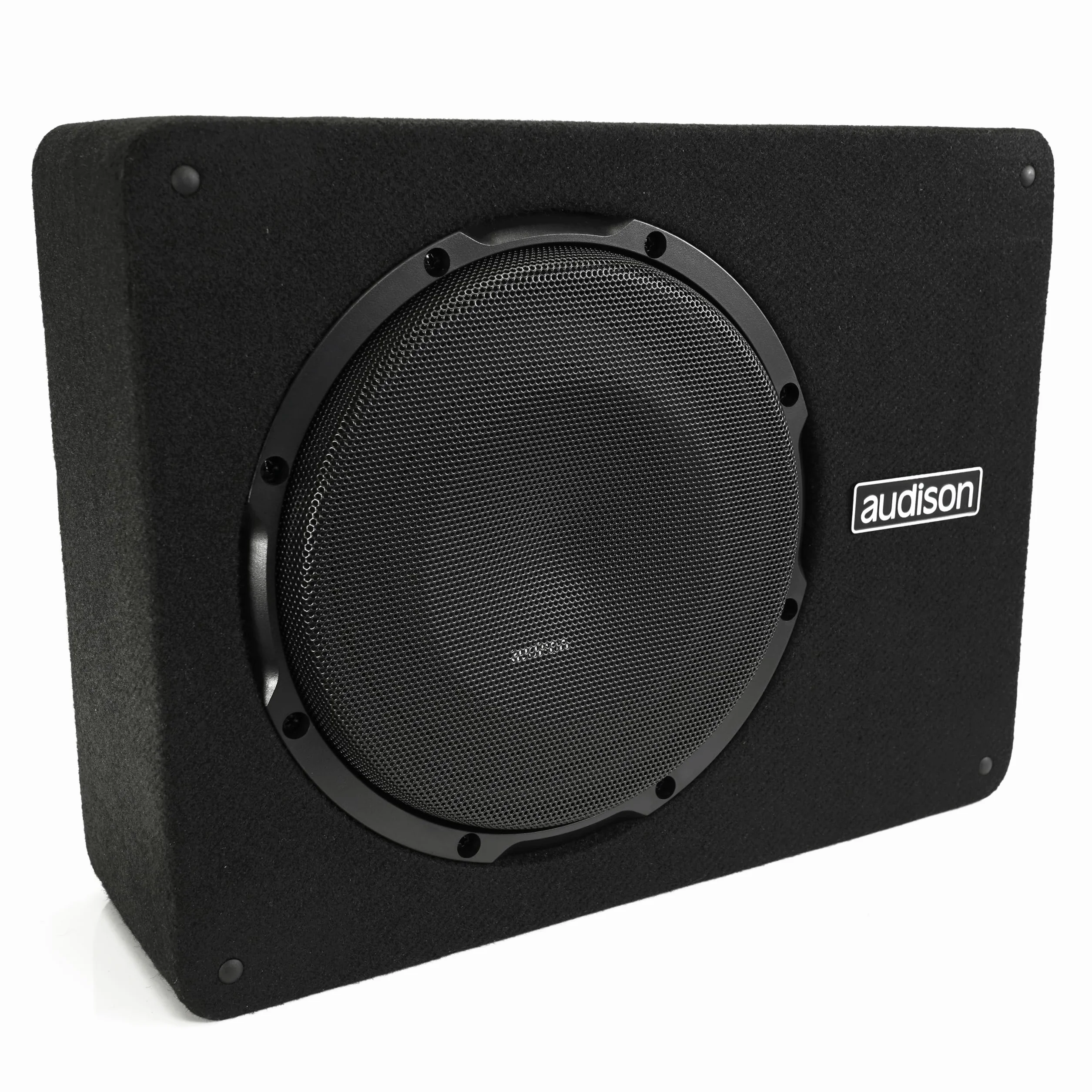Audison APBX 10 AS2 - Subwoofer attivo in cassa sigillata da 250 mm con amplificatore integrato, progettato per bassi profondi e controllati, potenza massima 800W