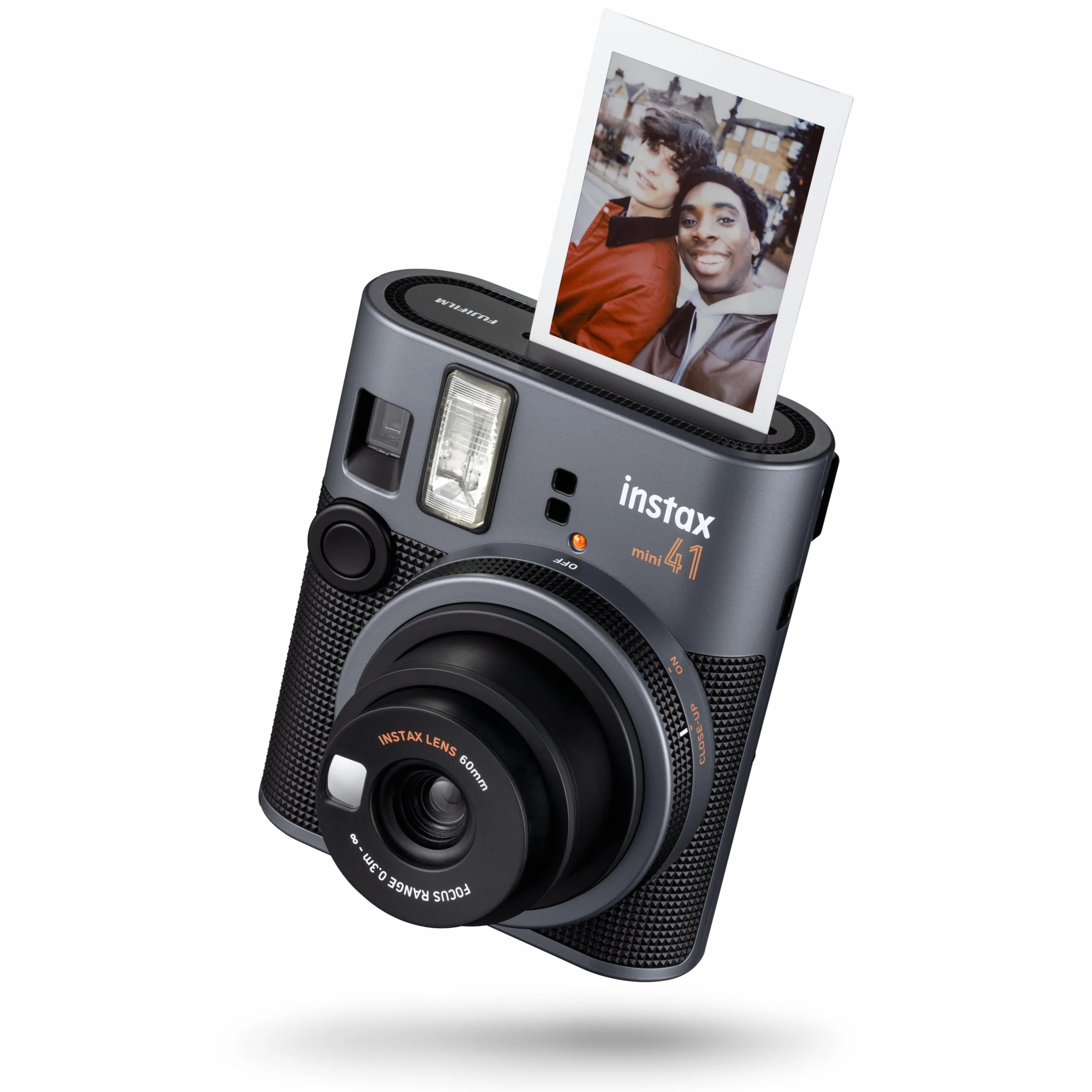 Fujifilm instax mini 41 - Fotocamera Istantanea, Design Vintage, Controllo dell’Esposizione e Flash Automatici, Modalità Selfie e Close Up, Dimensioni Stampa 86 mm x 54 mm