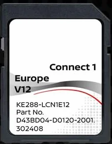 Navigacja GPS Europa 2022 V12 D43BD04-D0120-2001 kompatybilna z Nissan Connect 1