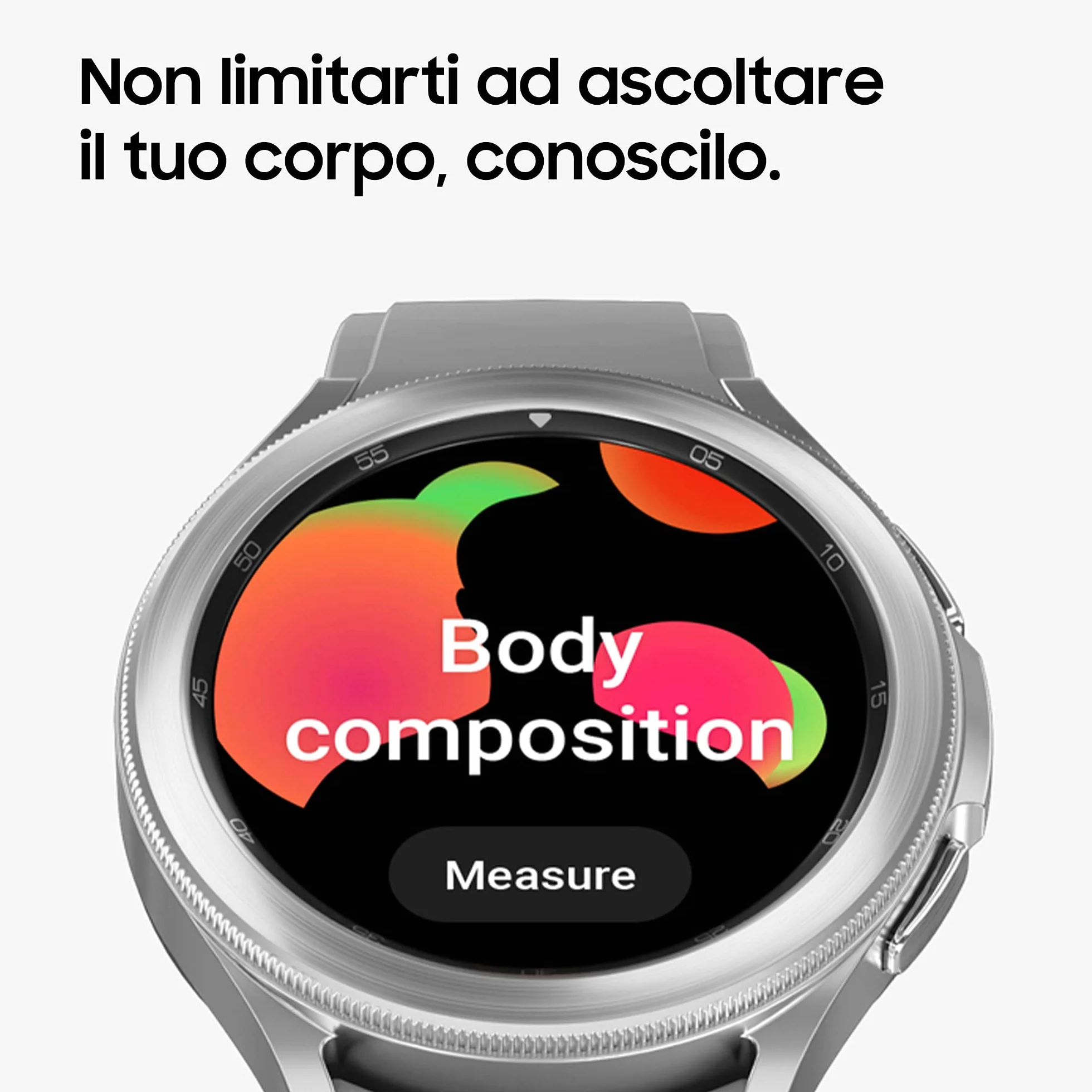 Samsung Galaxy Watch4 Classic 46mm Smartwatch Acciaio Inox Ghiera Rotante Monitoraggio Benessere Fitness Tracker Nero