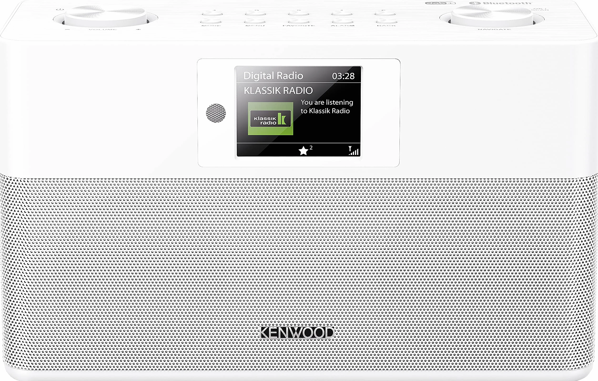 KENWOOD CR-ST80DAB-W - Radio stereo compatta - DAB+, FM-RDS - Bluetooth - Display TFT a colori