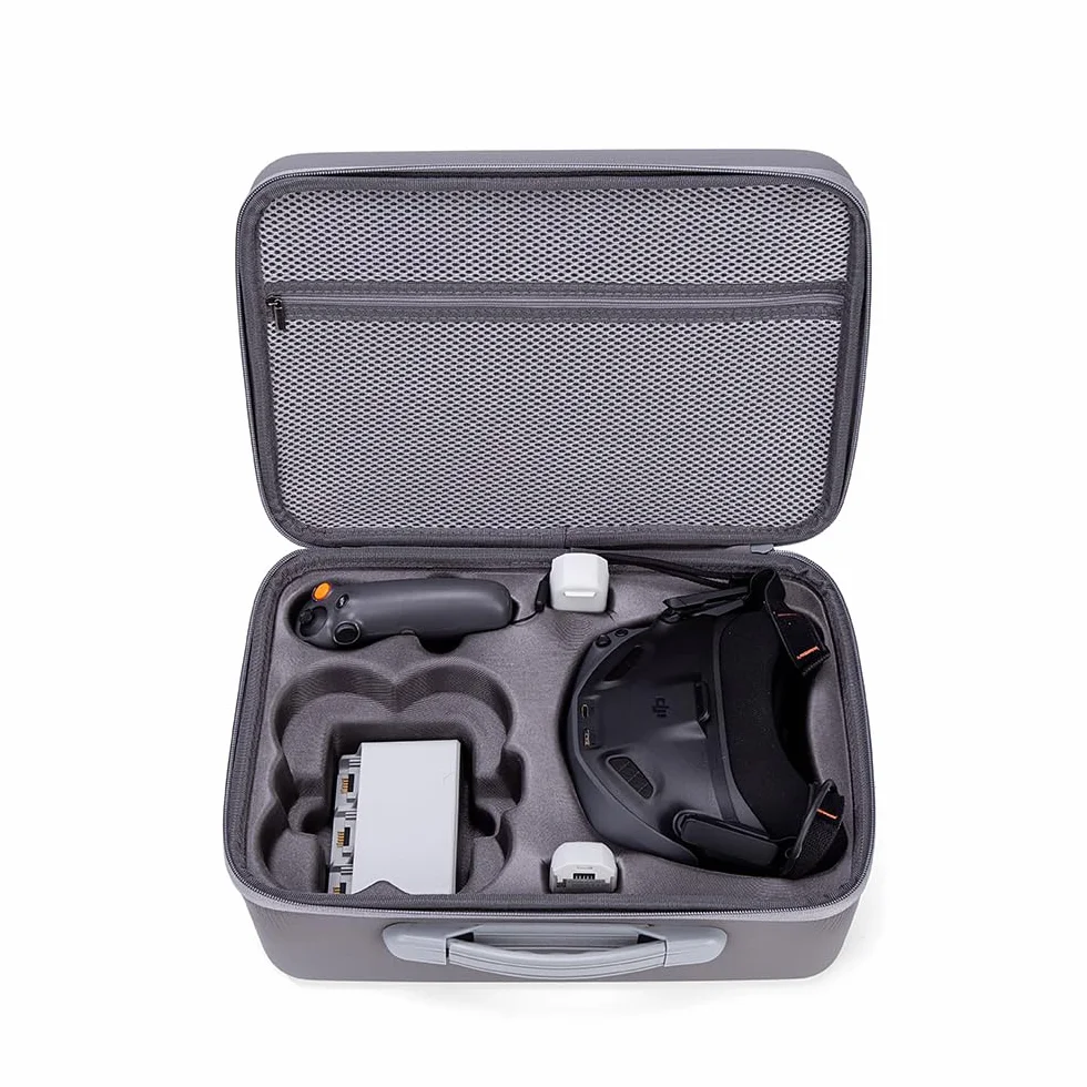 Custodia da trasporto per DJI Neo Motion Fly More Combo Viaggio Scatola Impermeabile per DJI NEO Goggles N3/RC Motion 3 Hard Shell Storage Bag Drone Accessori, Grigio