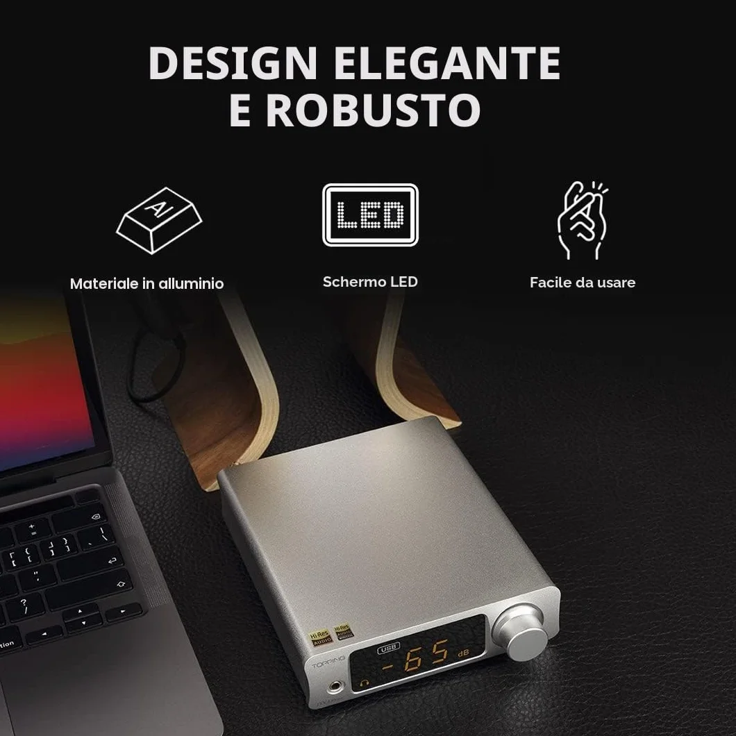 Topping DX3 Pro+ Amplificatore per cuffie Bluetooth Nero