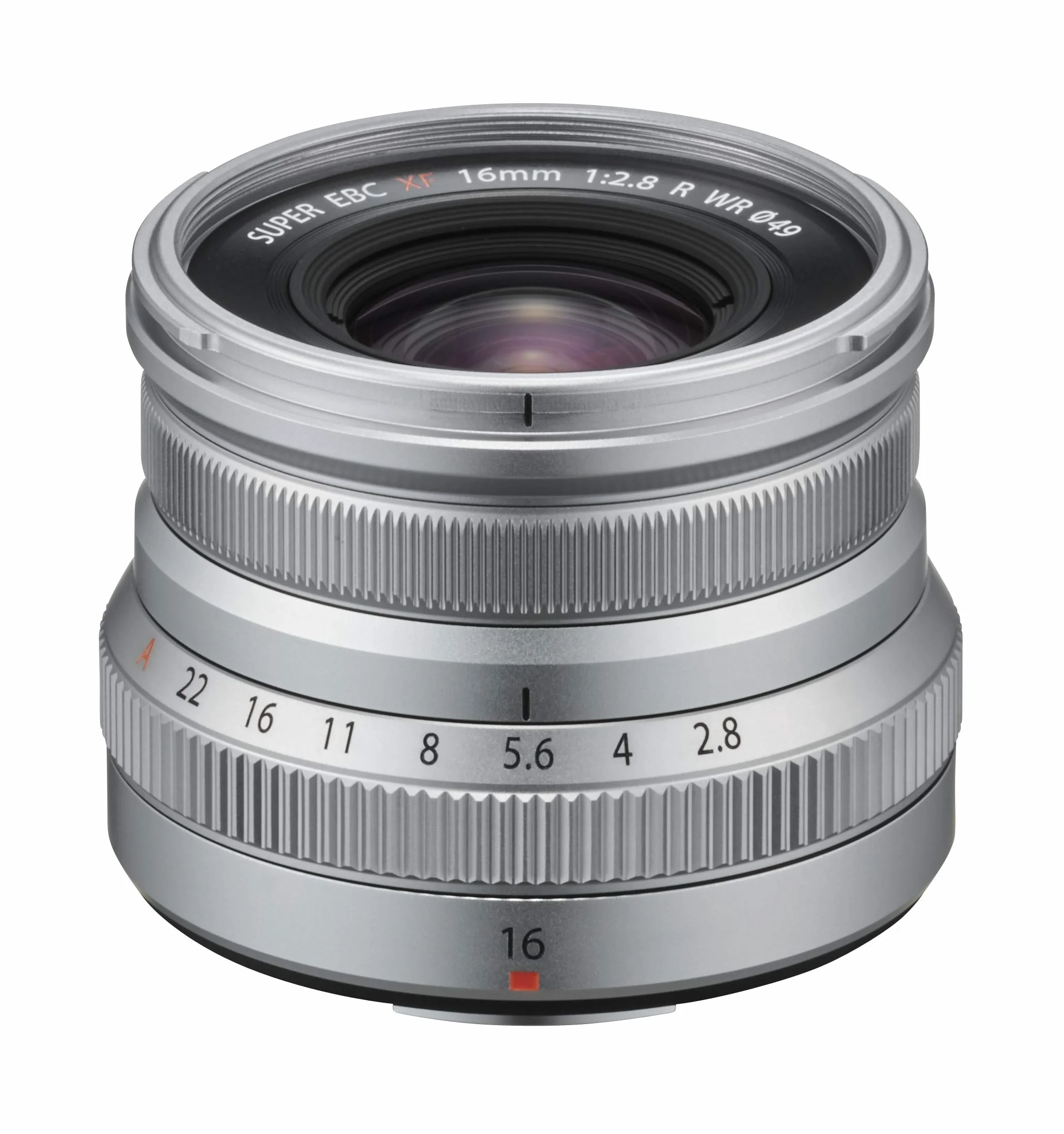 Fujifilm Fujinon XF16mmF2.8 R WR Obiettivo Fisso per Mirrorless 16 mm, f/2.8, Resistente alle Intemperie, Attacco X Mount, Argento