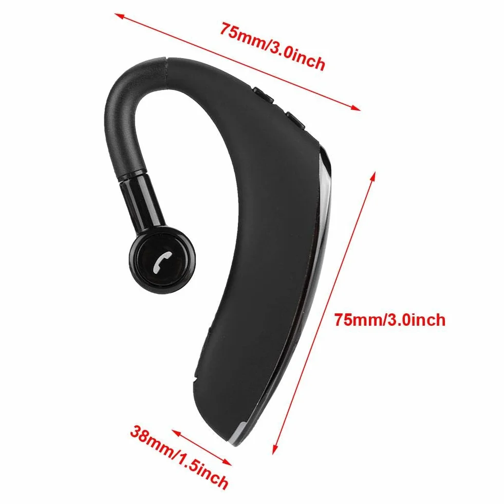 Topiky Auricolare Bluetooth Business, F900 Ultra Long Standby Wireless Bluetooth 5.0 Auricolare vivavoce auricolare a 180 °