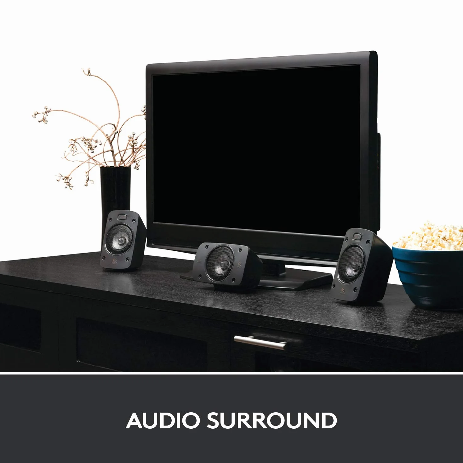Logitech Z906 5.1 Sistema di Altoparlanti Audio Dolby Surround, Certificato THX, Dolby e DTS, ‎Potenza 1000 Watt, Multidispositivo, Telecomando, Presa EU/IT, PC/PS4/Xbox/TV/Smartphone/Tablet - Nero